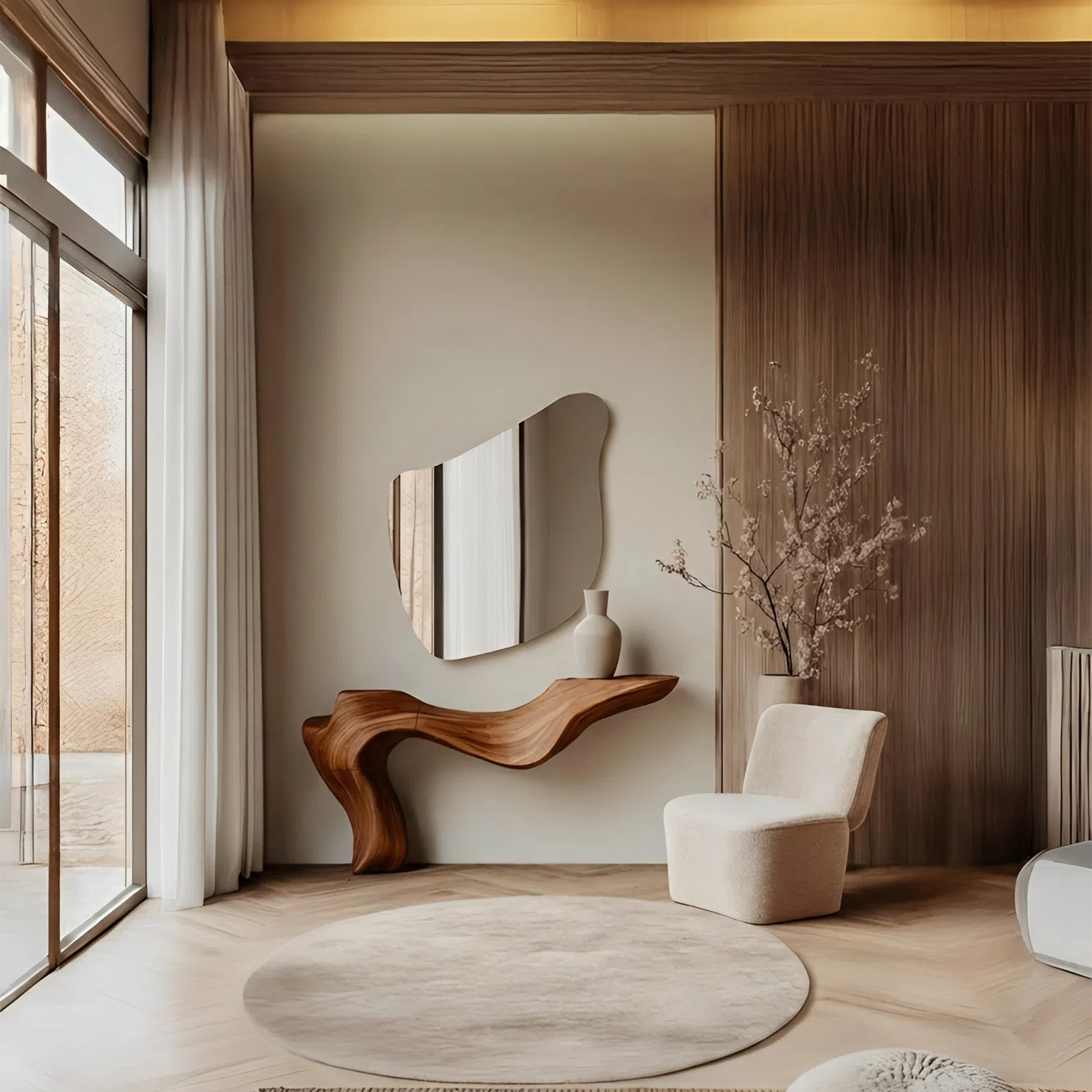 Rustic Live Edge Console Table For Entryway Design Ideas SILDTTNCS001