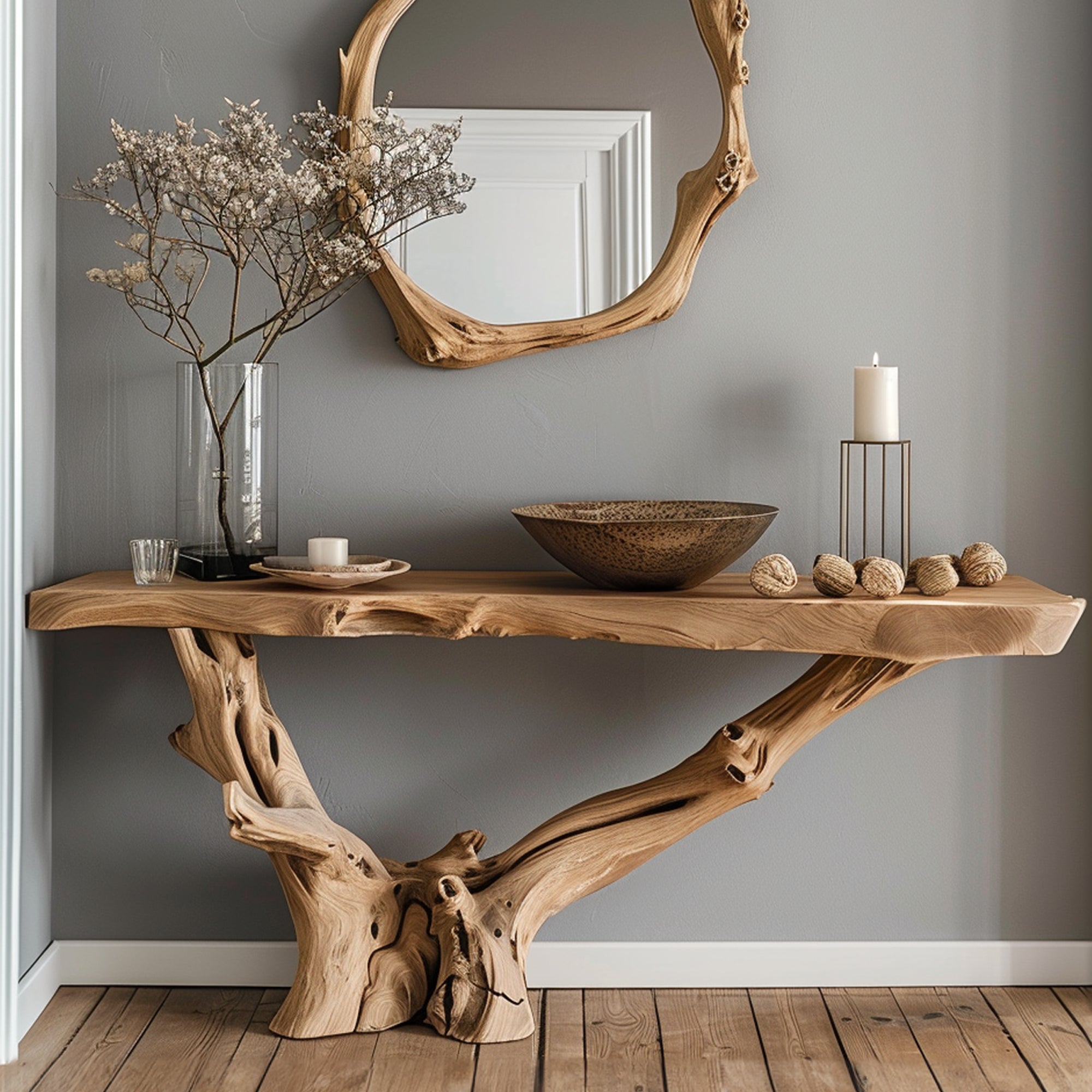 Wood Entry Console Table SILDTCS027