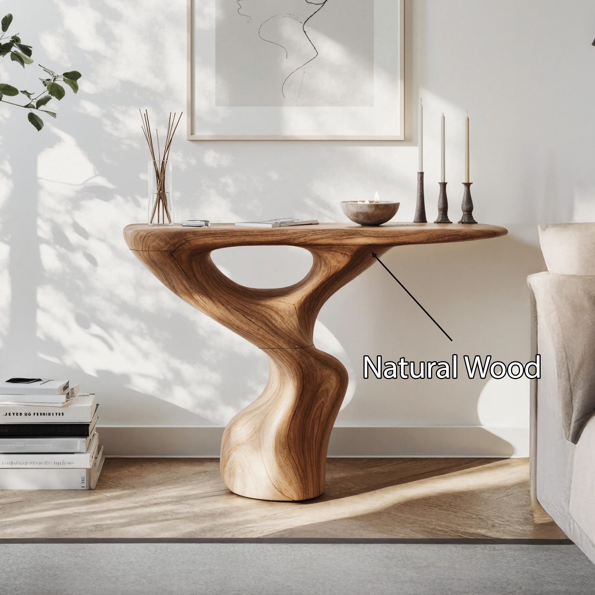 Rustic Accent Table Entryway Design SILDTTNCS204