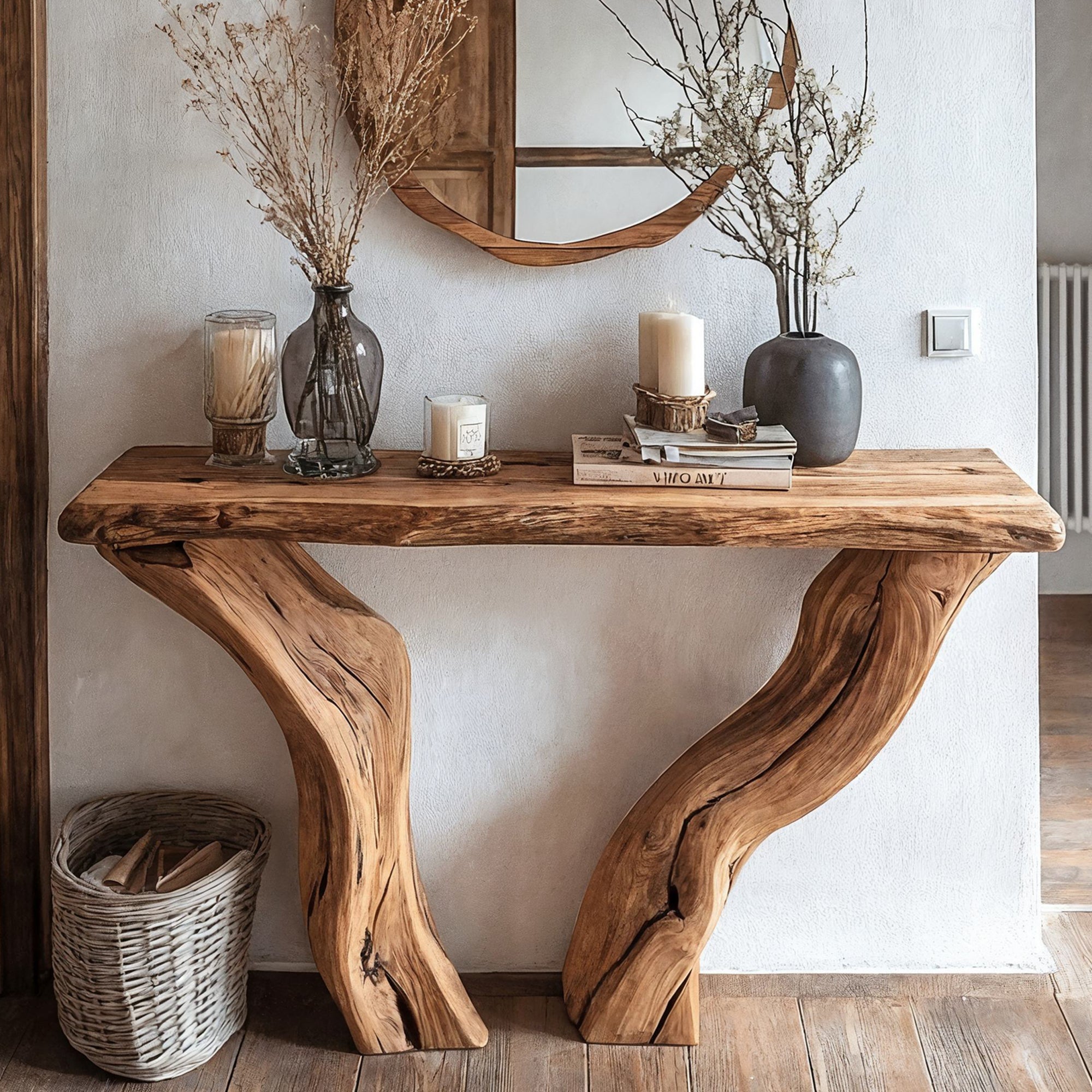 Entryway Console Table Handcrafted SILDTCS050