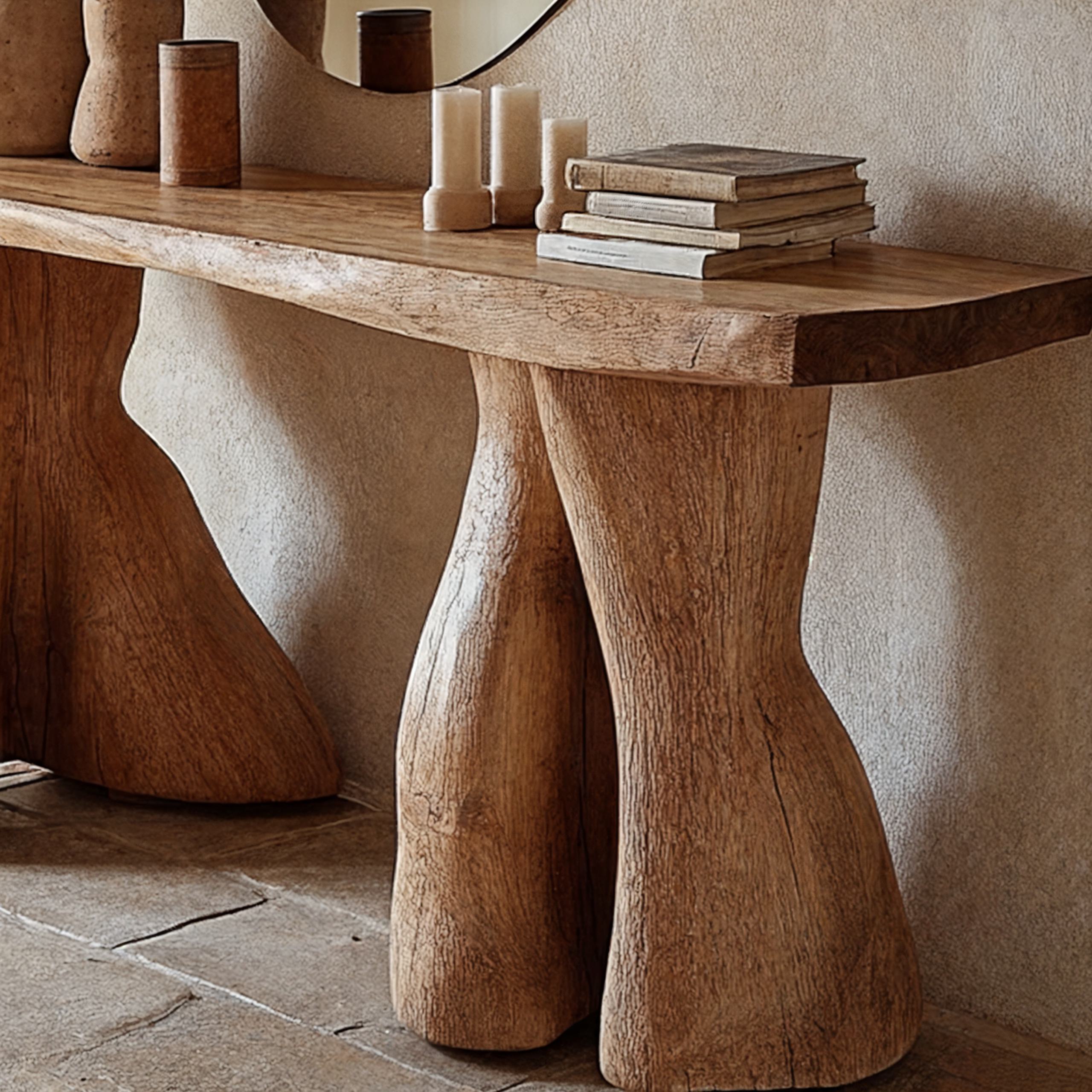 Entry Console Table Solid Wood SILDTCS029