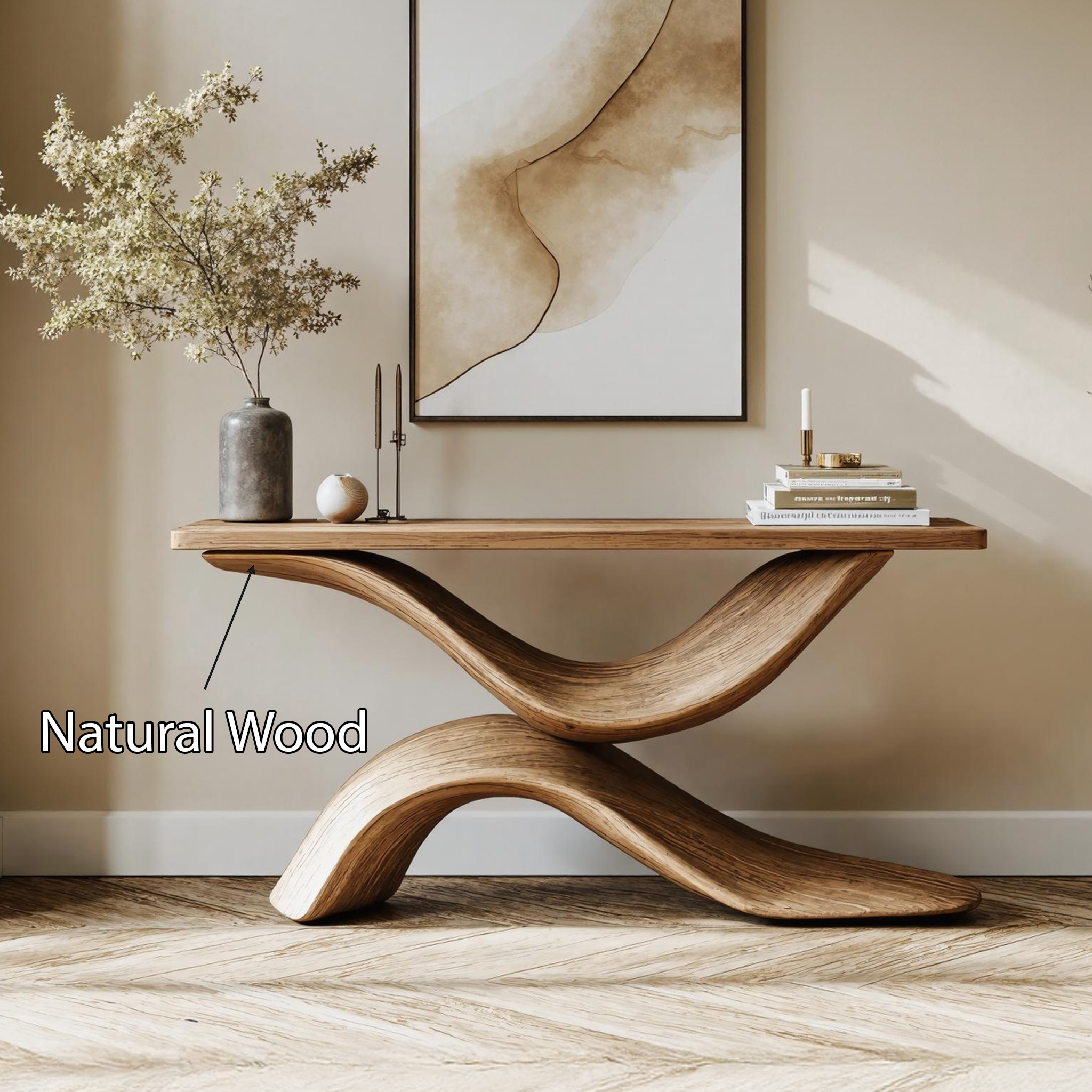 Handcrafted Live Edge Console Table Furniture Decor SILDTTNCS214