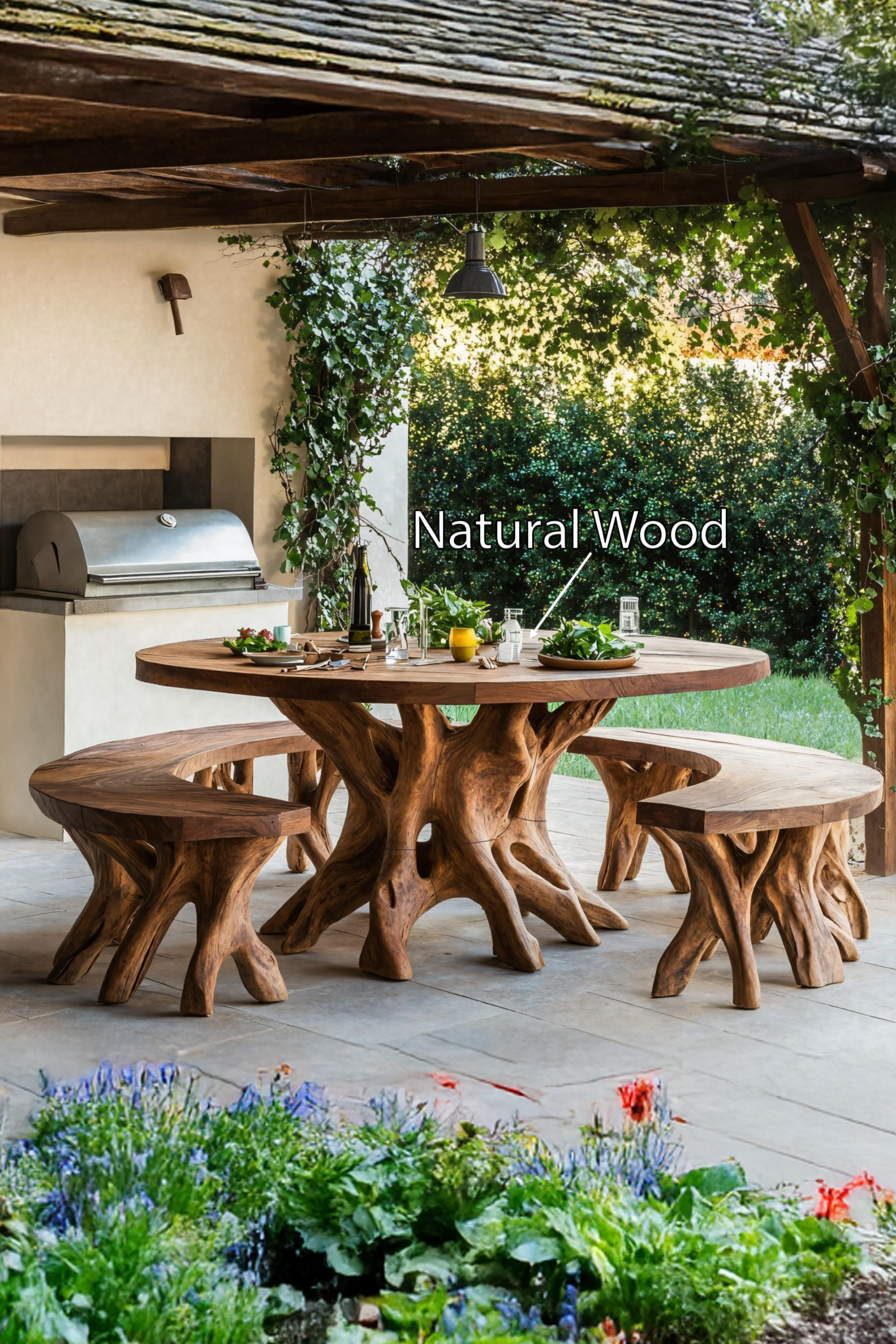 Rustic Kitchen Table For Natural Living Spaces SILDTTRDN007