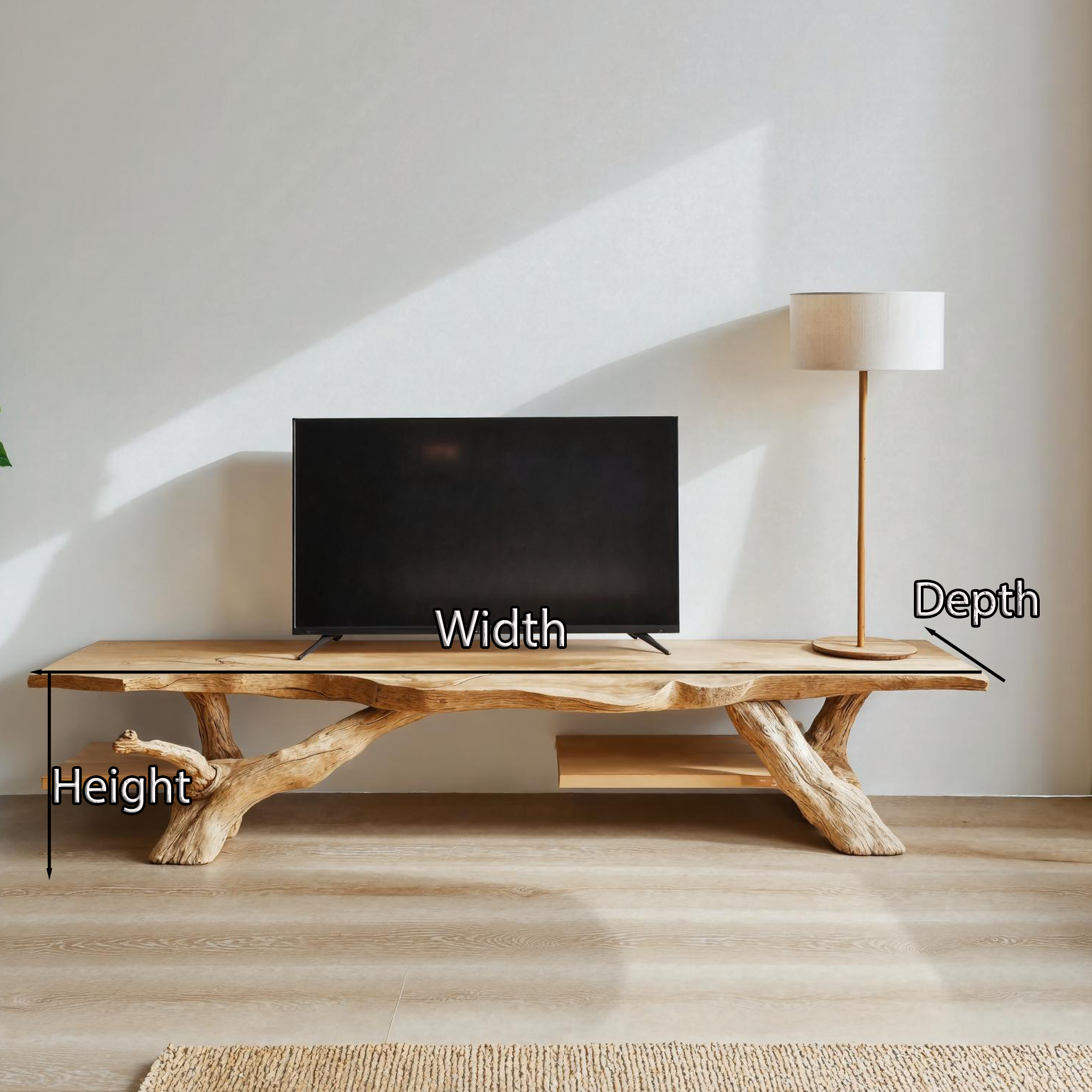 Rustic Reclaimed Wood TV Stand For Living Room And Entryway SILDTTVC021