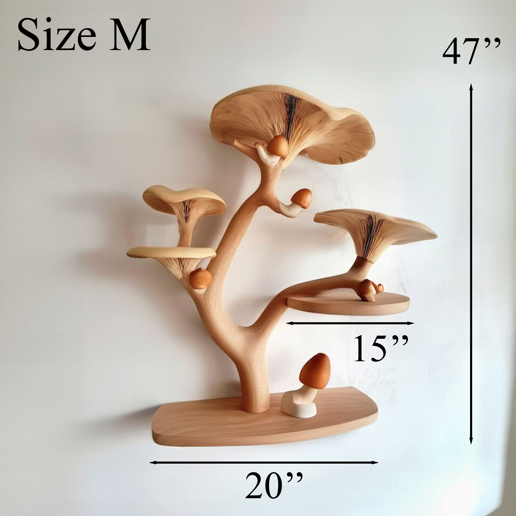 Mushroom Floating Corner Wall Shelf SINLTBS003