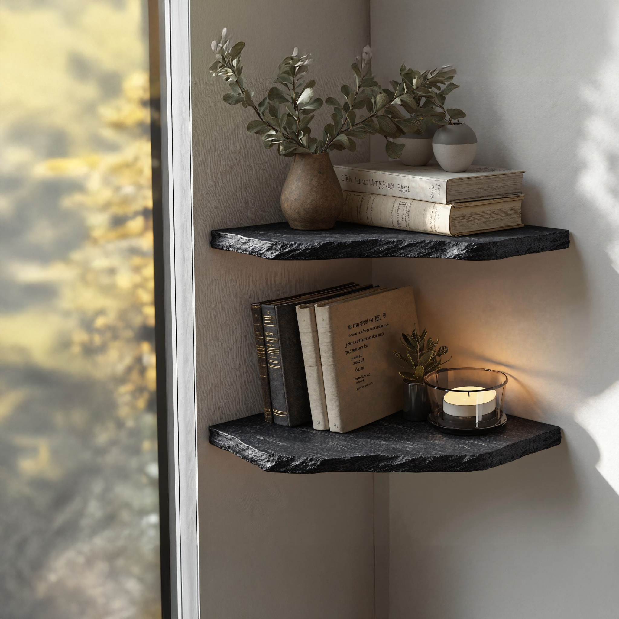 Vintage Inspired Wooden Corner Shelf Perfect For Any Room SILDTCN078