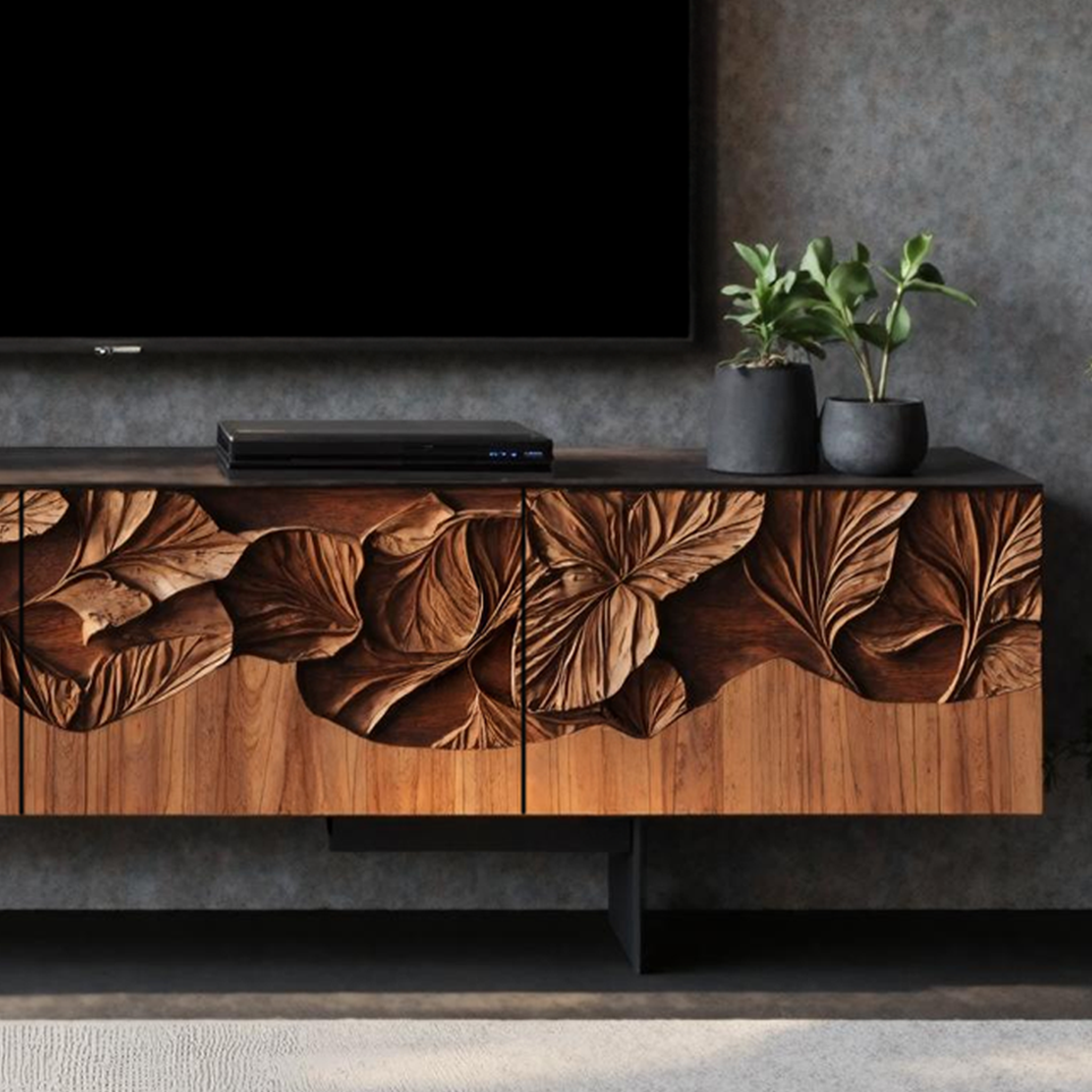Farmhouse Wooden TV Console For Entryway Design SILDTTNTVC037