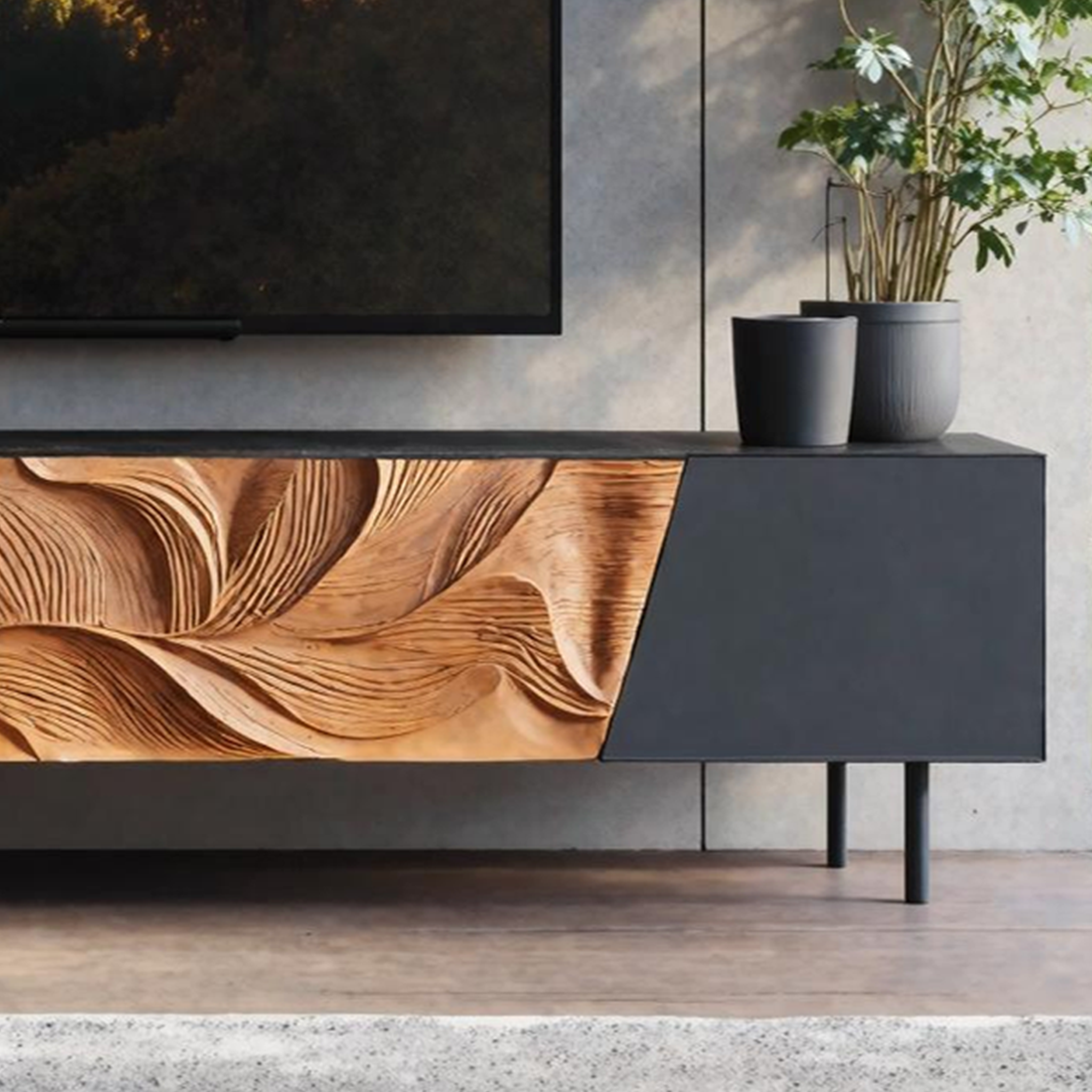 Mid Century TV Cabinet For Furniture Decor SILDTTNTVC045