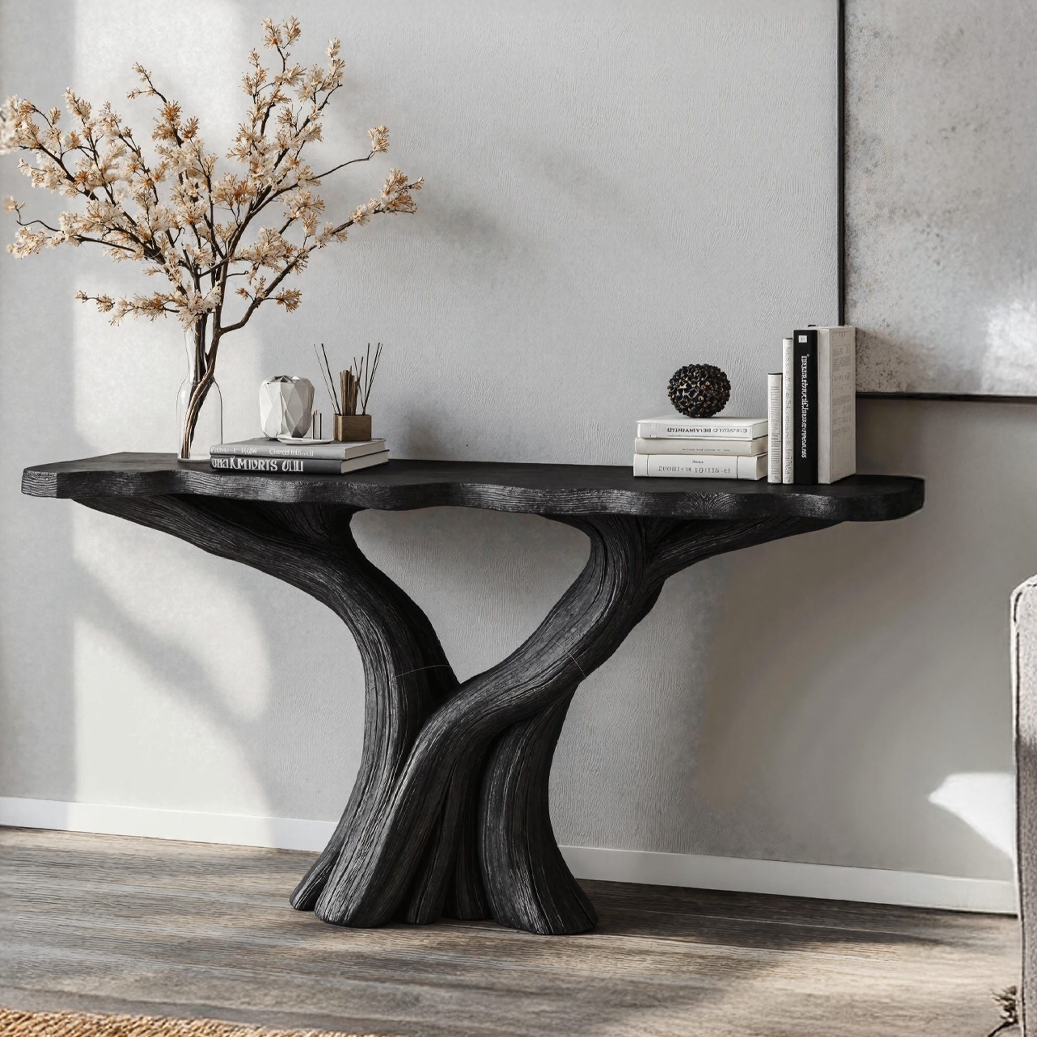 Elegant Wood Console Table For Entryway Decor And Organization SILDTCS184