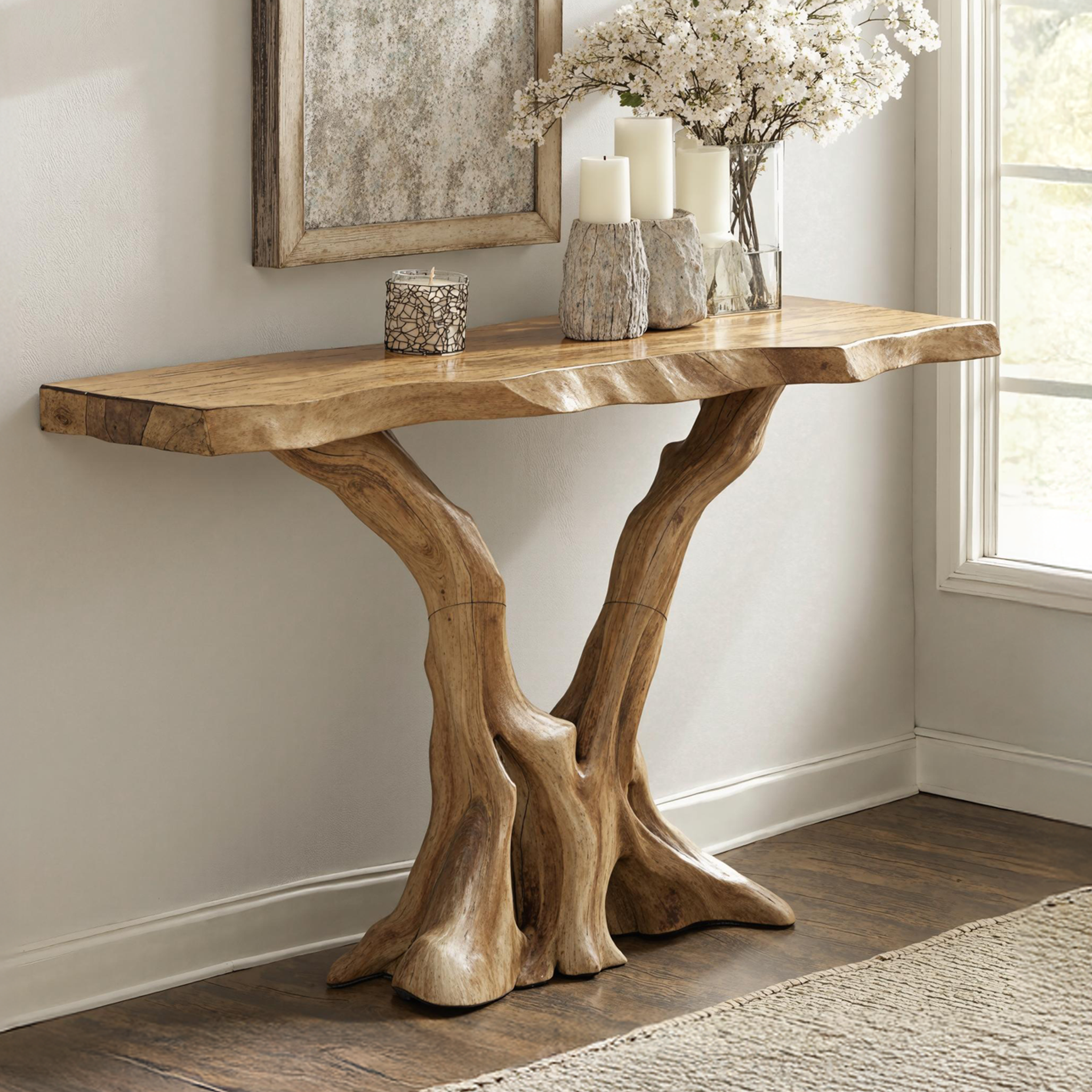 Farmhouse Console Table For A Cozy And Stylish Home Environment SILDTCS179