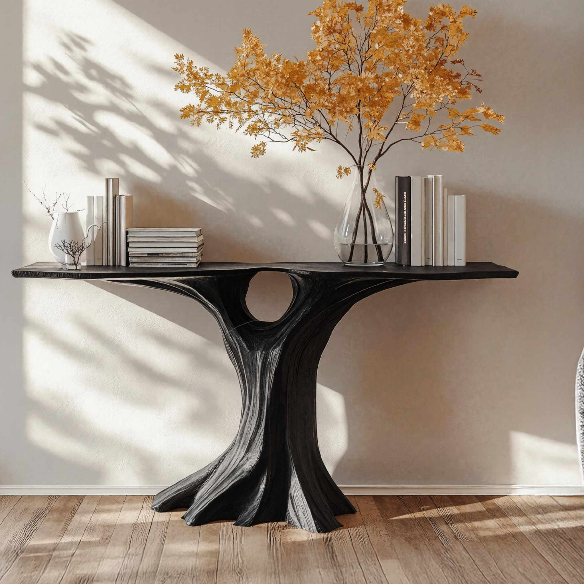 Wood Console Table For Entryway Organization And Space Maximization SILDTCS188