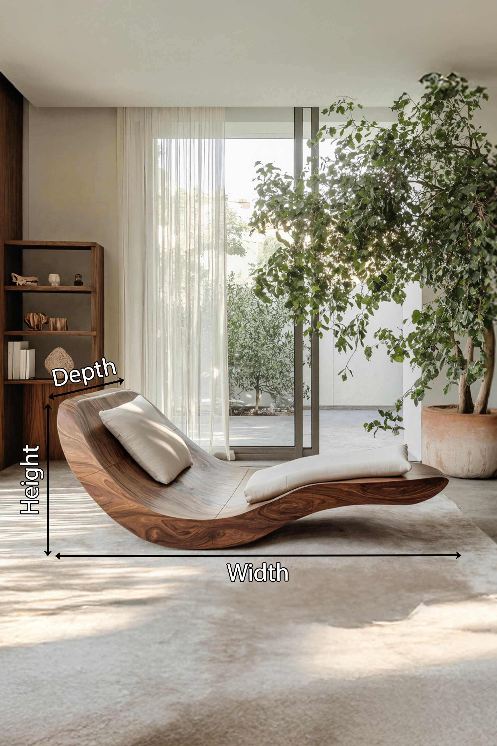 Rustic Wooden Daybed For Farmhouse Living Room Furniture Decor SILDTTNDB014