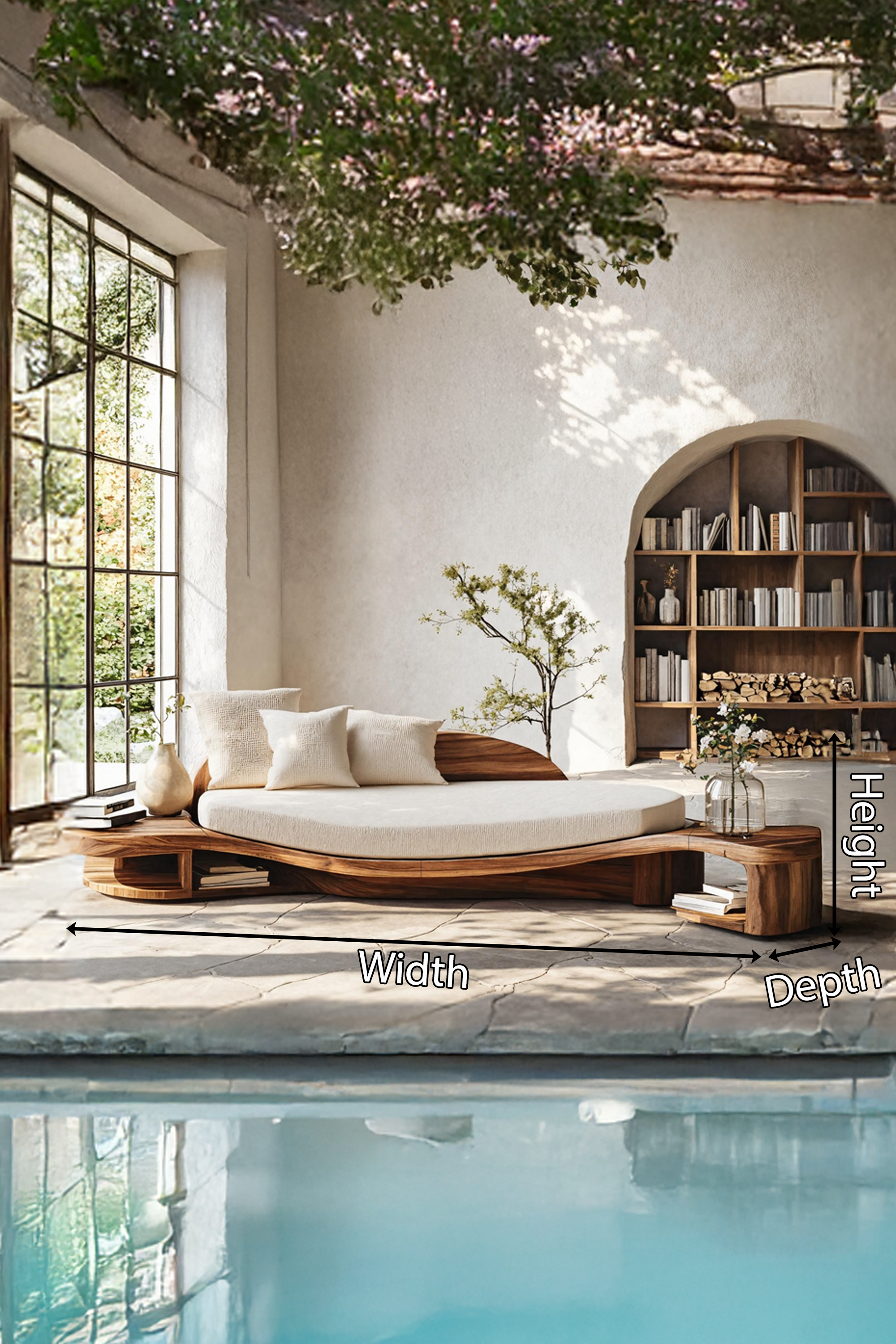 Handcrafted Wooden Daybed For Classic Bedroom Furniture Design SILDTTNDB018
