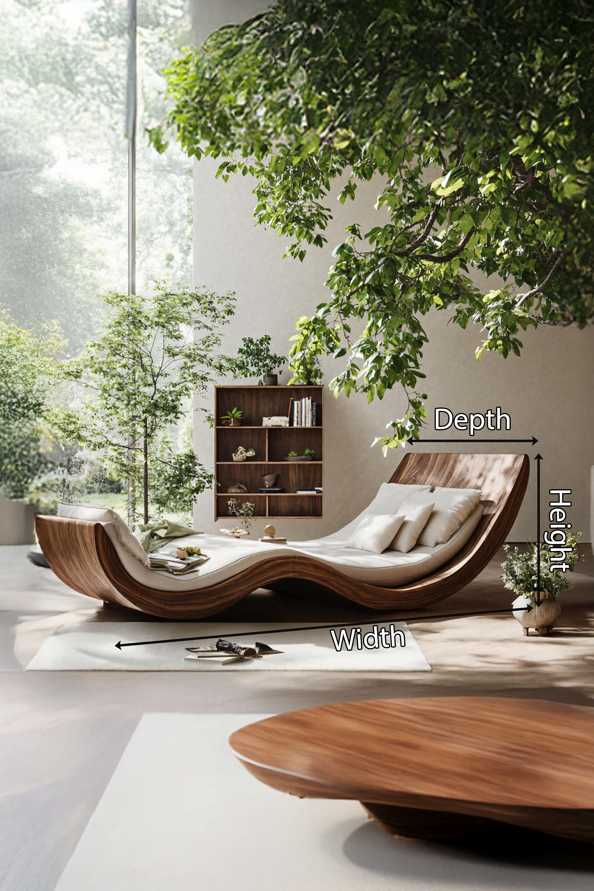 Farmhouse Rustic Solid Wood Garden Daybed For Bedroom Furniture SILDTTNDB004