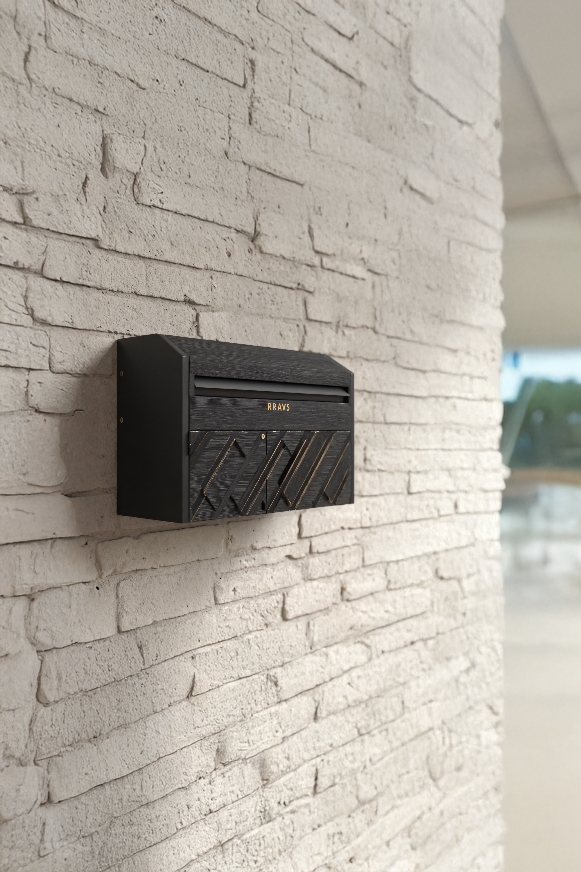 Handcrafted Solid Wood Sculpture Mailbox For Garden Patio Design SILDTTRMB027