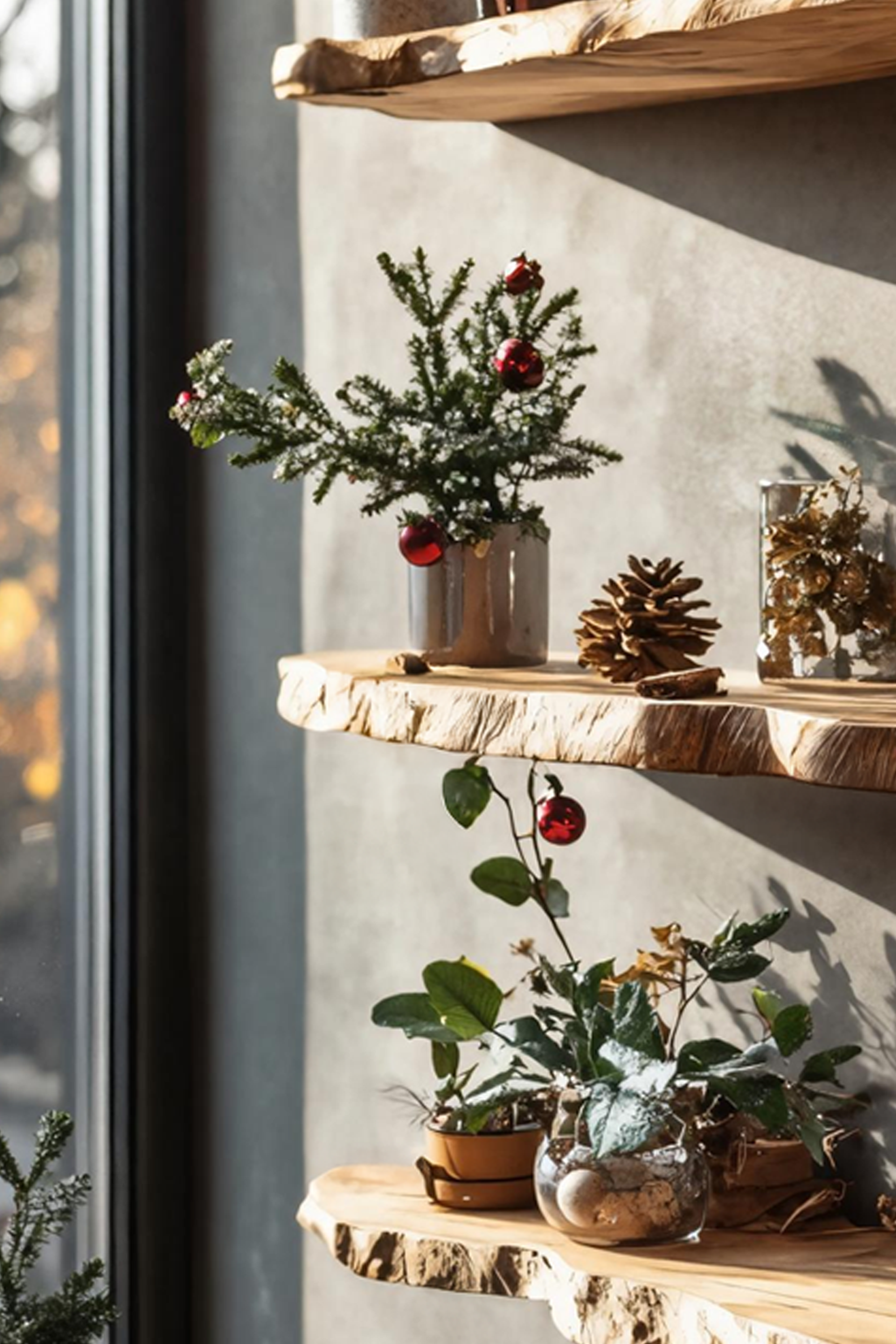 Modern Solid Wood Floating Shelf For Christmas Bedroom Furniture SILDTTNCFL020