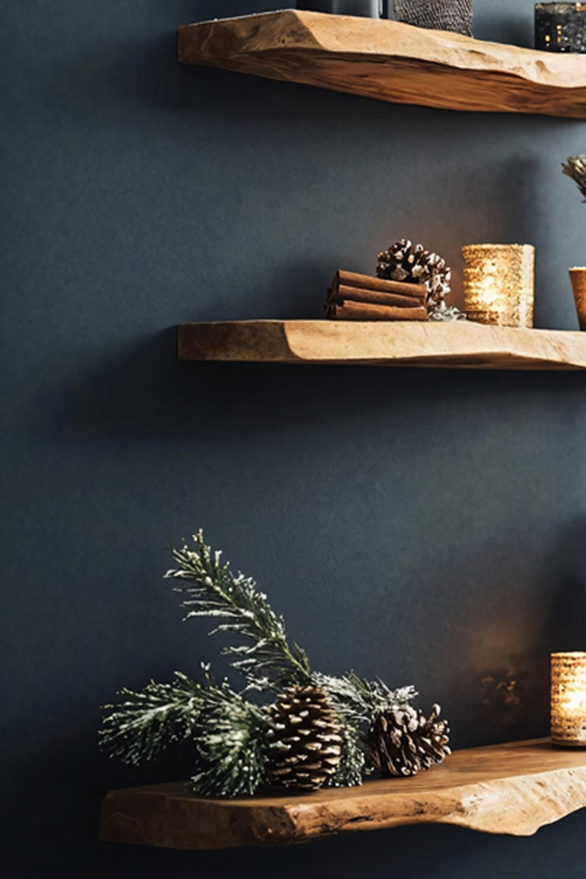 Modern Live Edge Floating Shelf For Bedroom Christmas Decoration SILDTTNCFL008