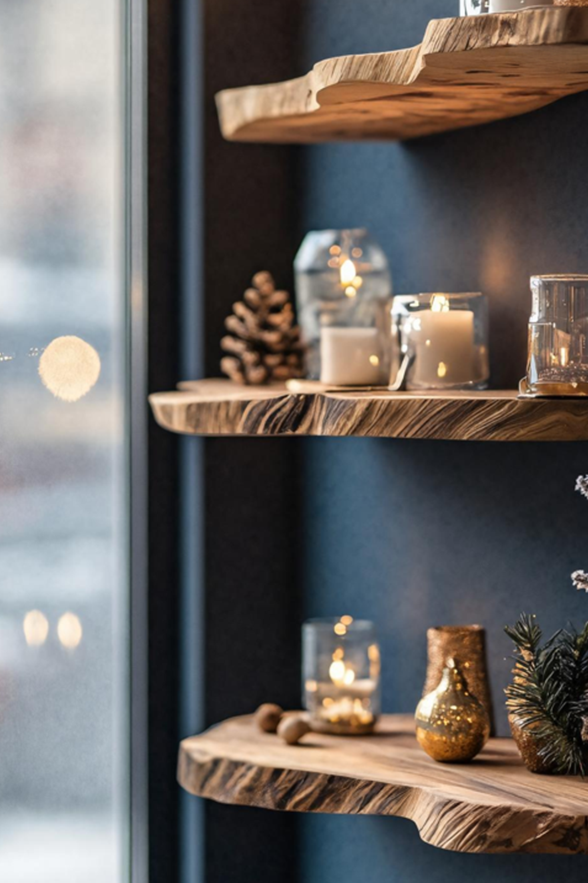 Modern Wooden Floating Shelf For Living Room Festive Furniture SILDTTNCFL004