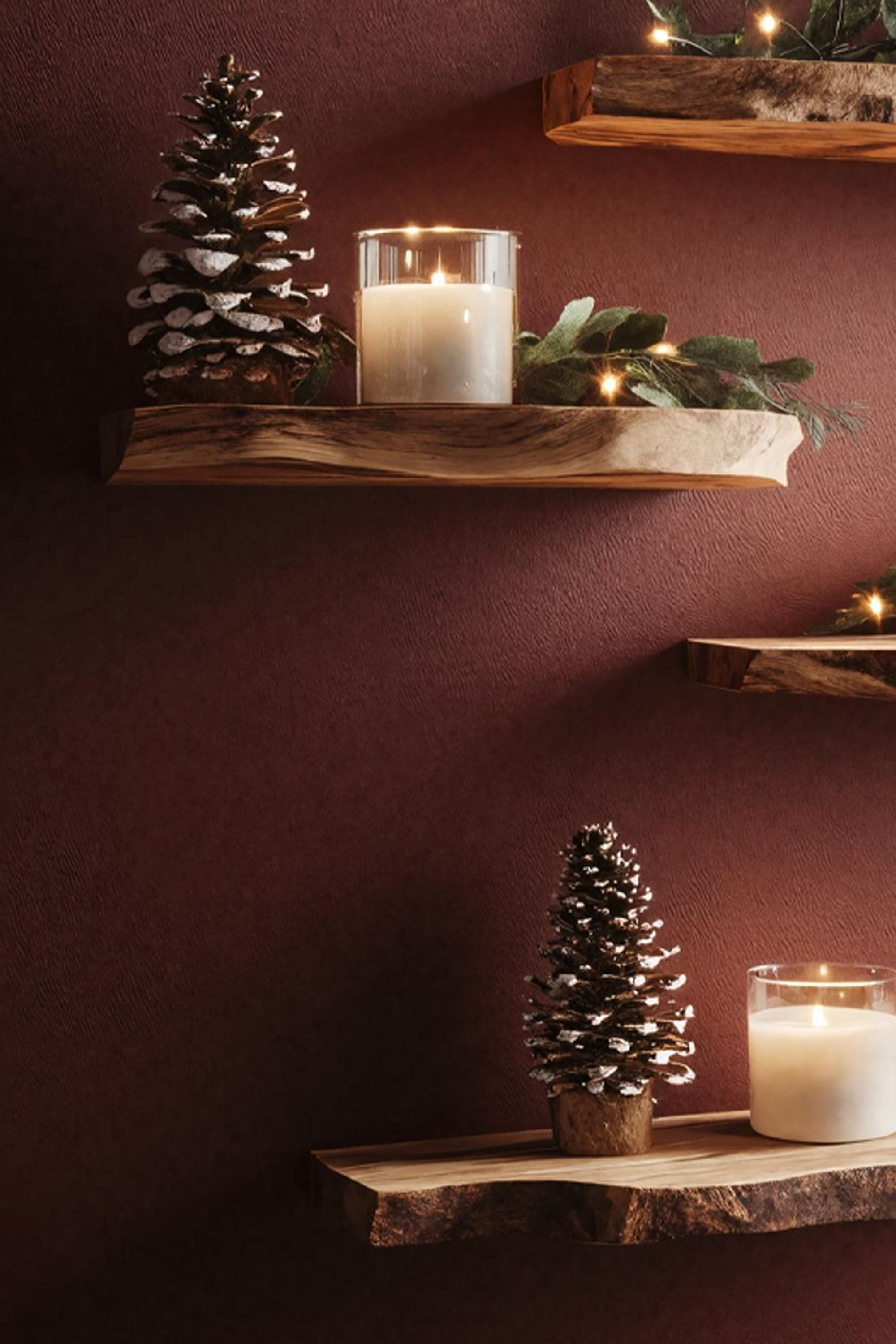 Farmhouse Solid Wood Floating Shelf For Bedroom Holiday Decoration SILDTTNCFL002