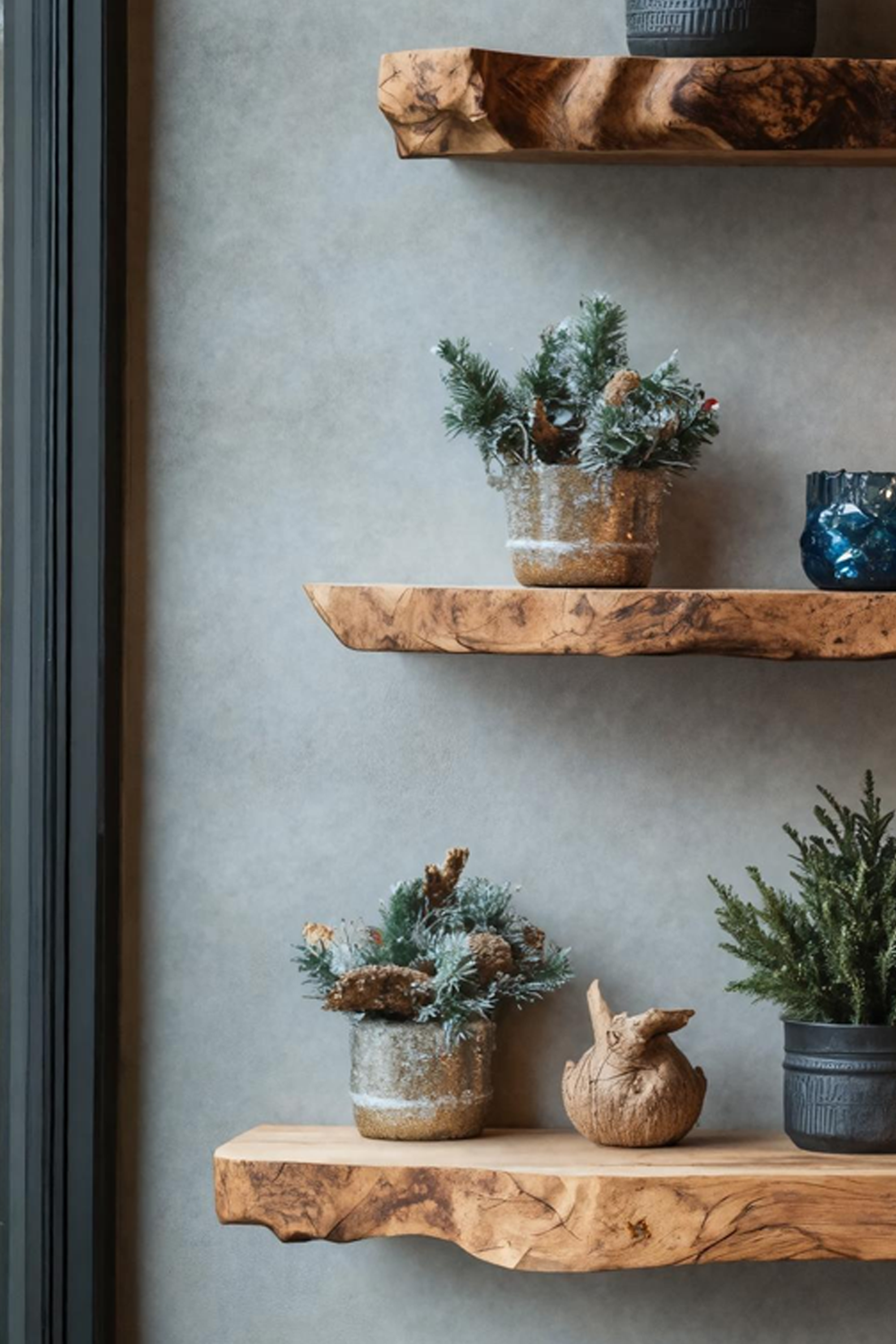 Modern Wooden Floating Shelf For Holiday Furniture Living Room SILDTTNCFL024