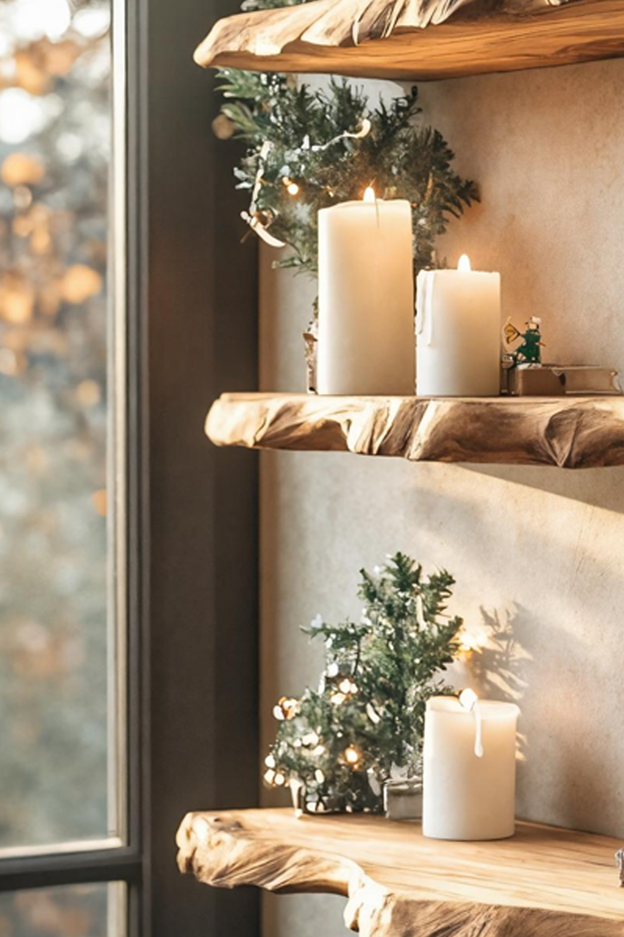 Modern Wooden Floating Shelf For Holiday Bedroom Wall Decoration SILDTTNCFL016