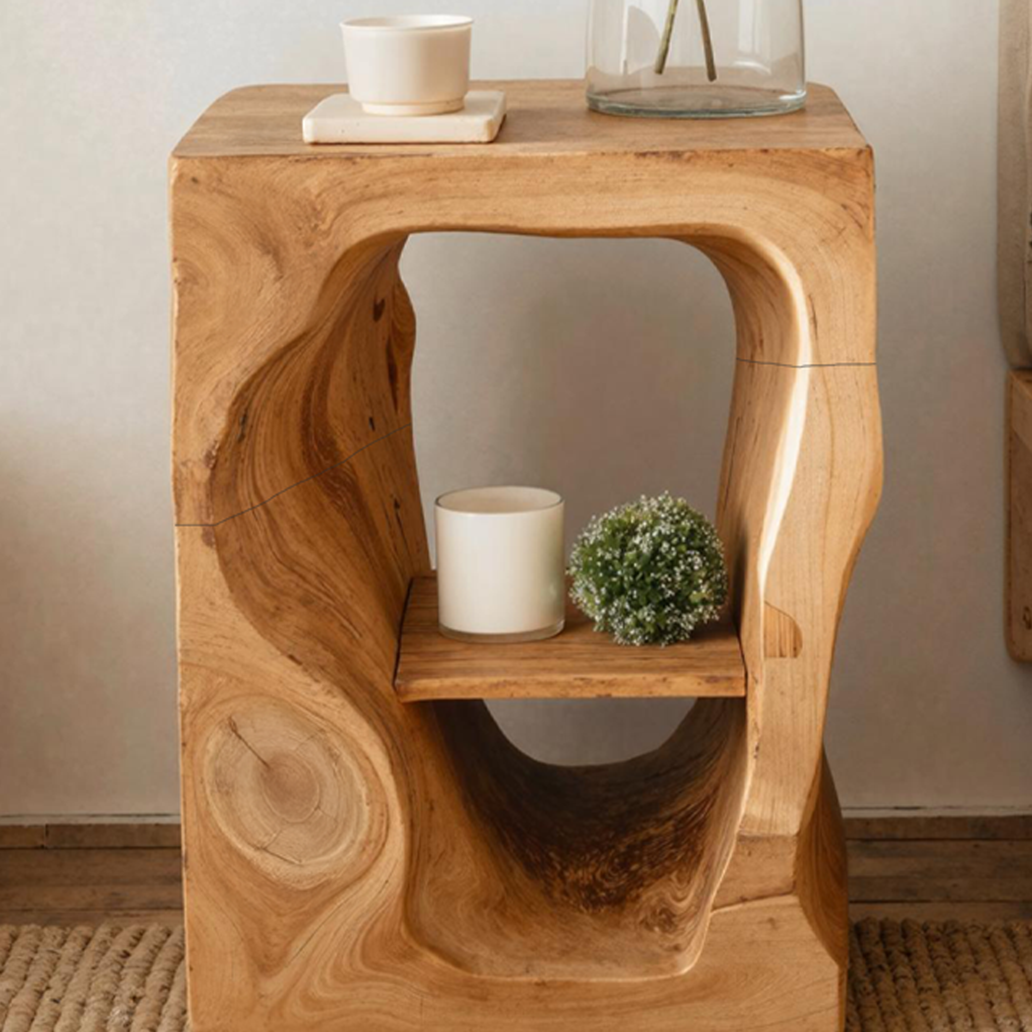 Mid Century Wooden Nightstand For Chic Bedroom Set SILDTNS033