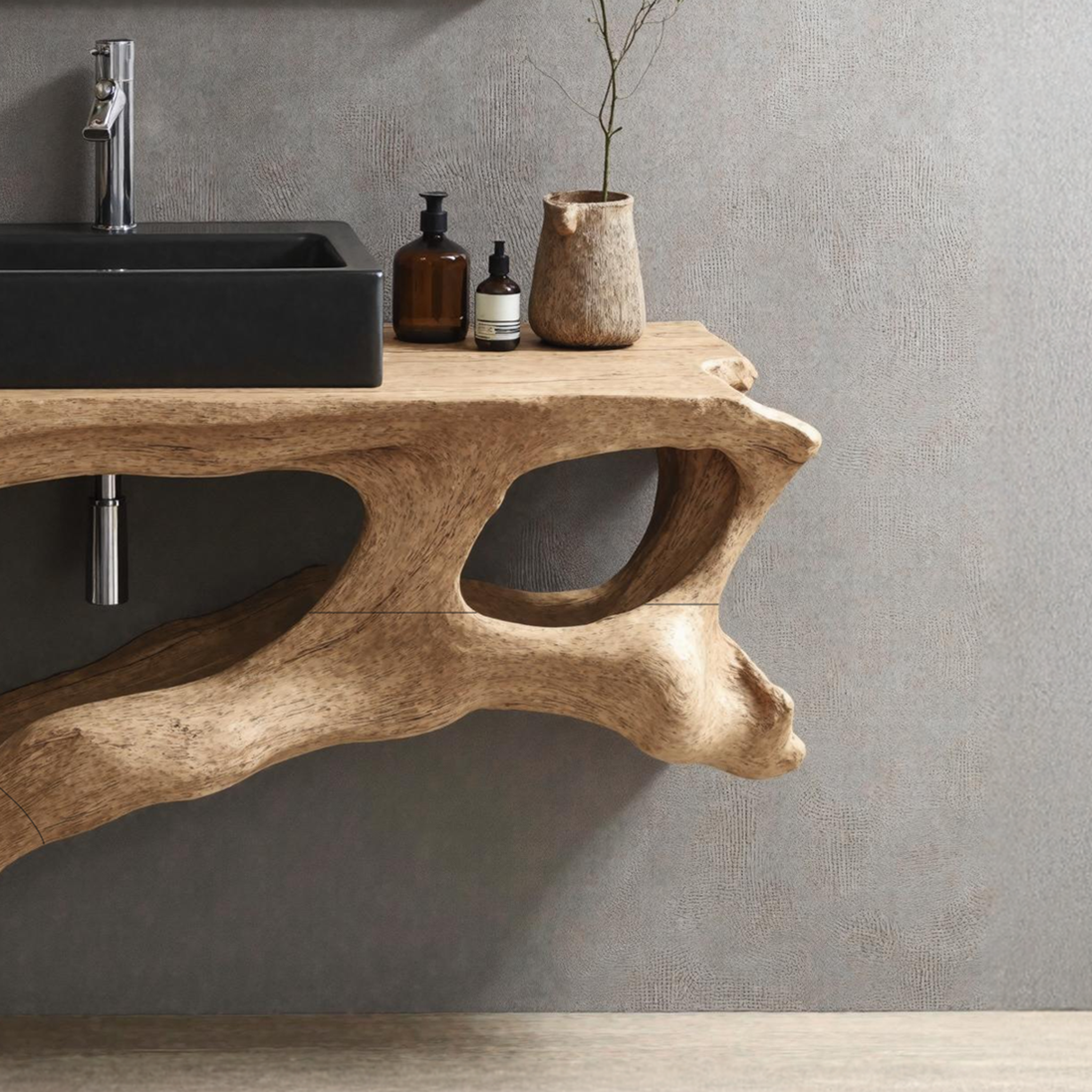 Unique Floating Vanity For Bathroom SILDTTNBRV018