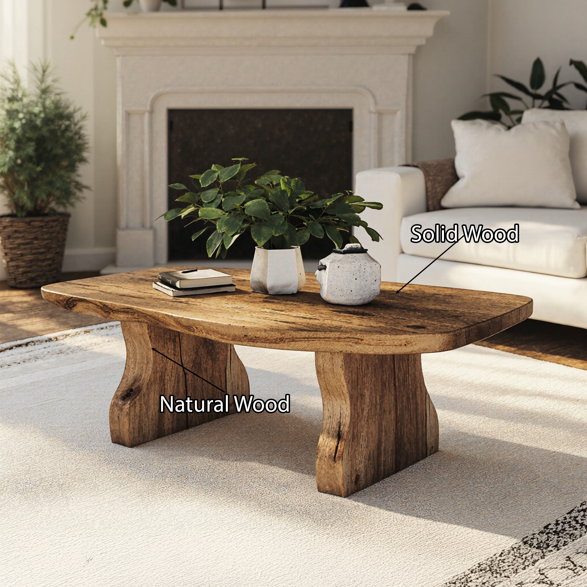 Modern Coffee Table Wooden Coffee Table SILDTCF058