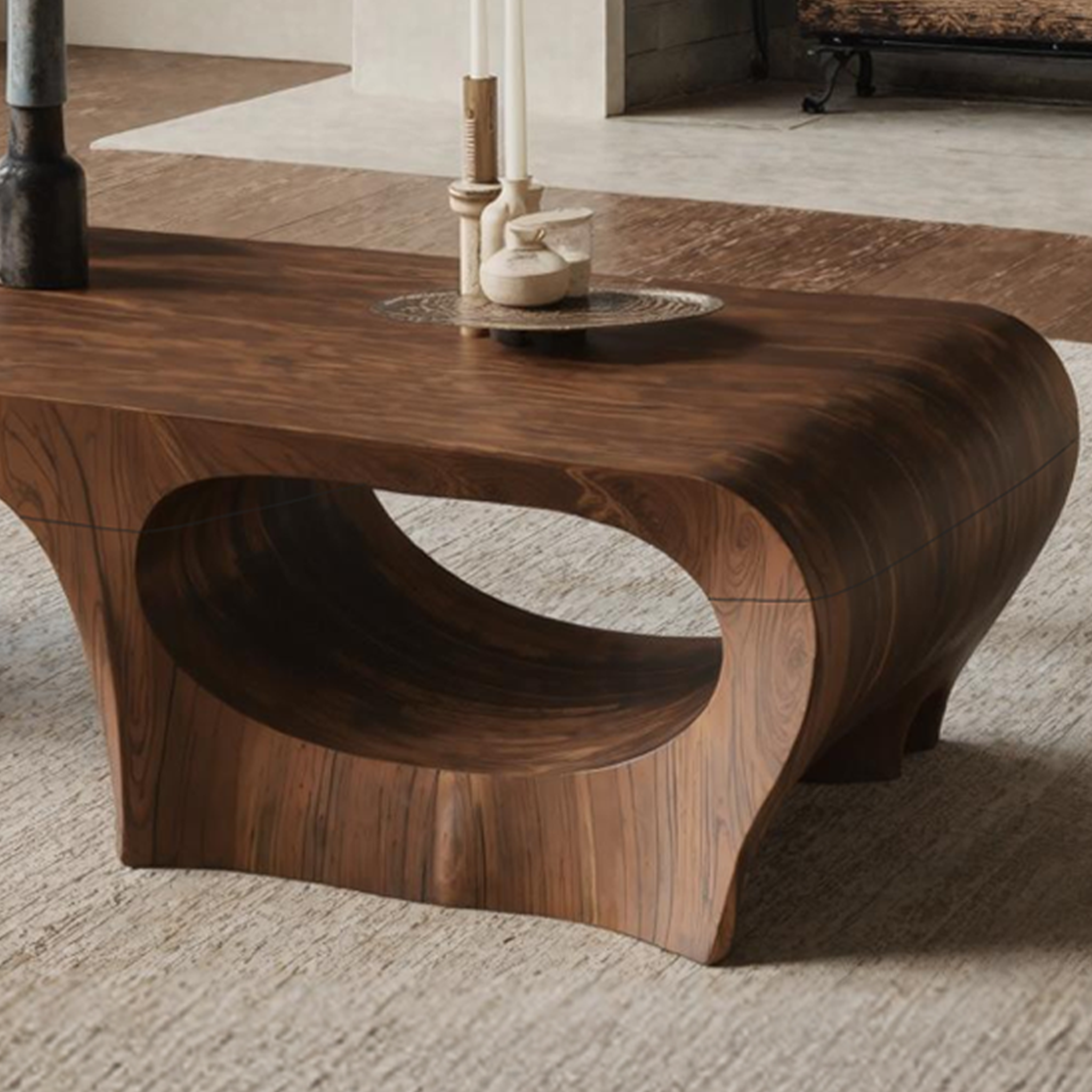 Rustic Coffee Table For Cabin Style Interiors SILDTTNCF019