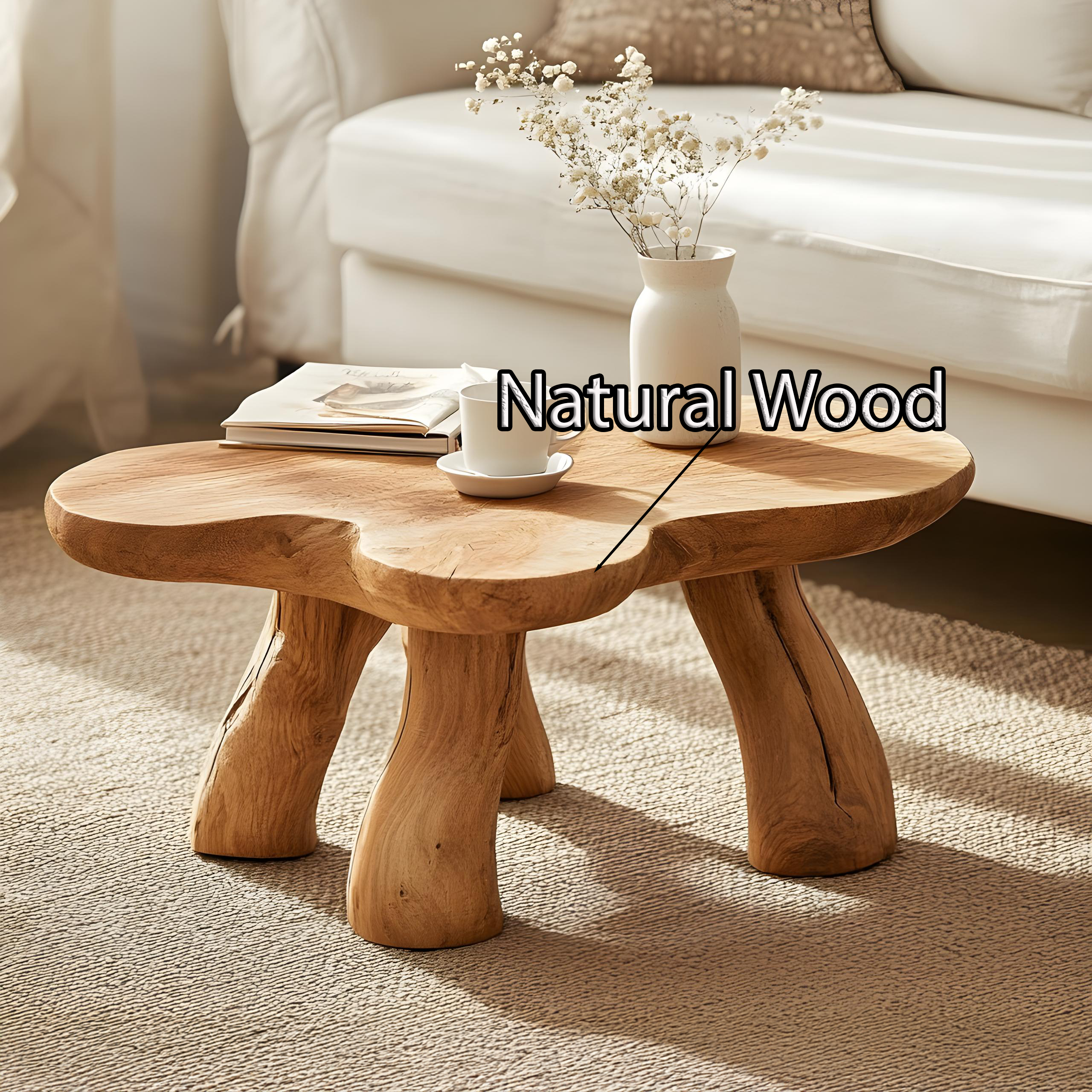 Natural Wood Coffee Table to Elevate Your Living Room Aesthetic SILDTCF122