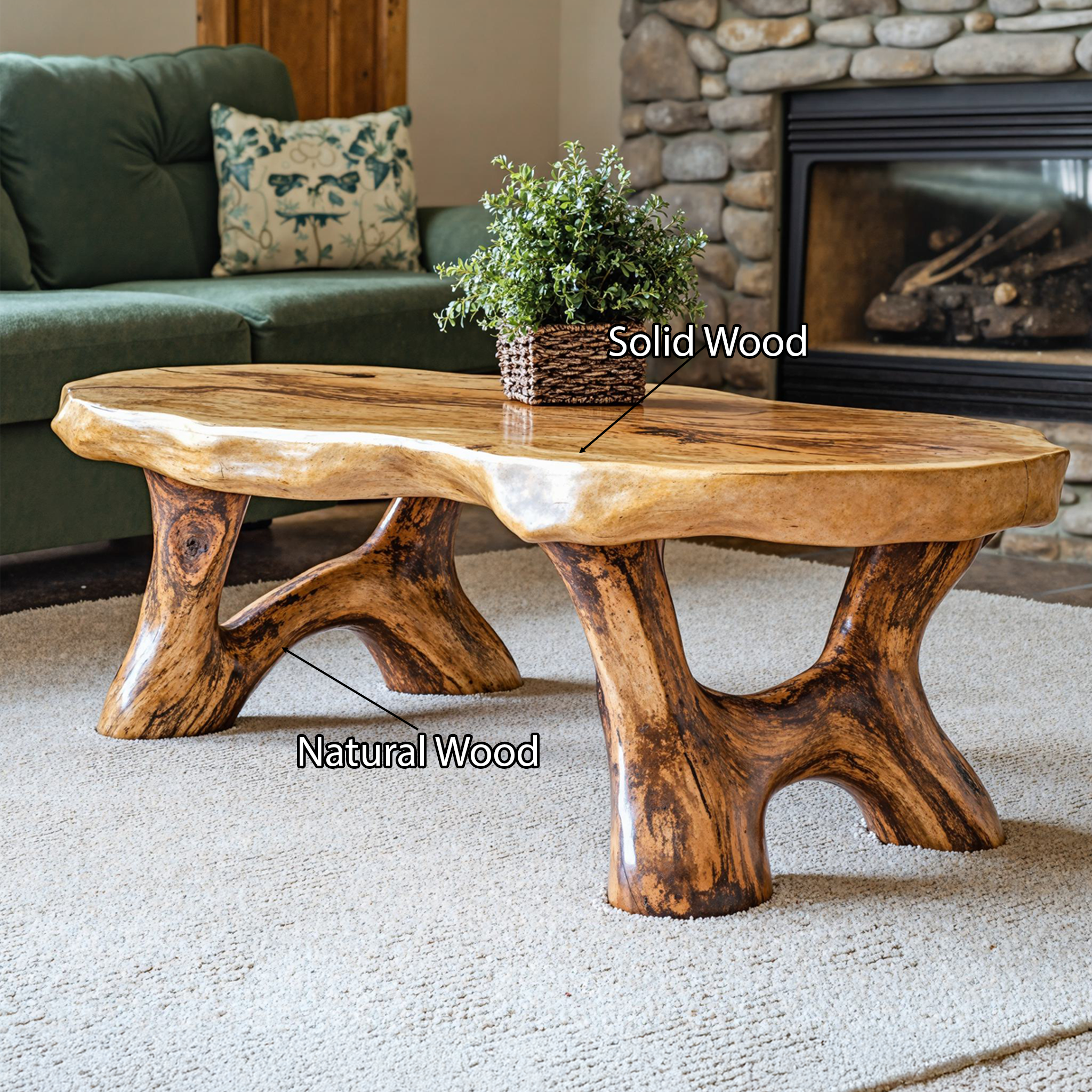 Rustic Coffee Table For Living Room SILDTCF053
