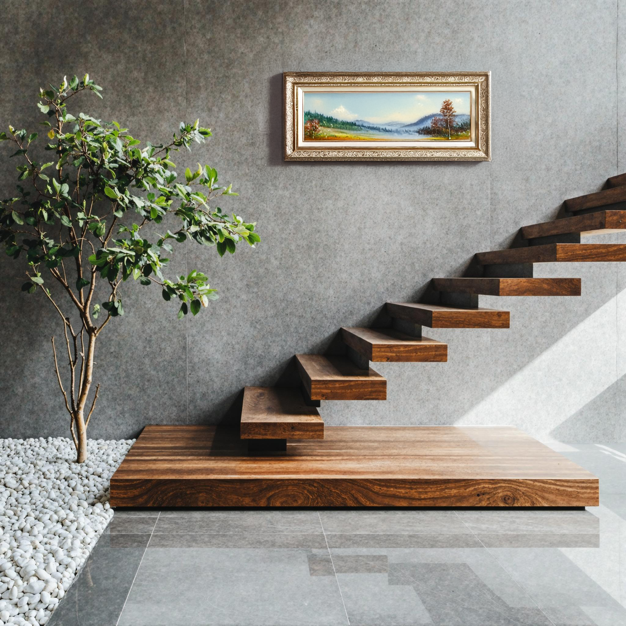 Handmade Wooden Staircase Steps For Home Decor SILDTFLS012
