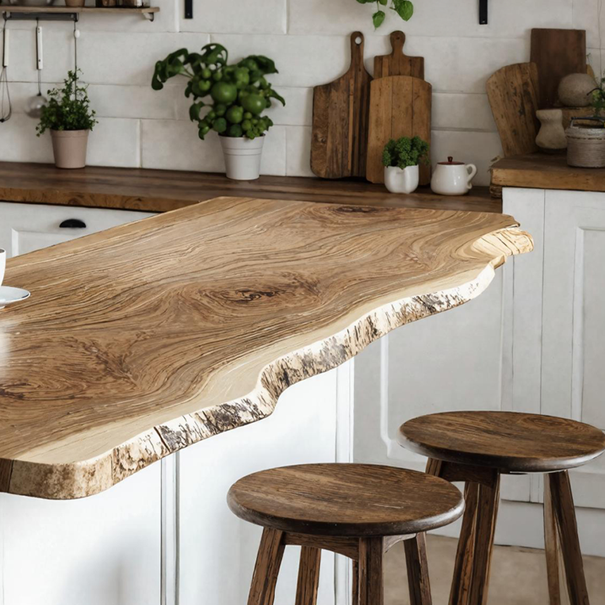 Mid Century Wooden Kitchen Countertop For Timeless Kitchen Upgrade SILDTKCT005