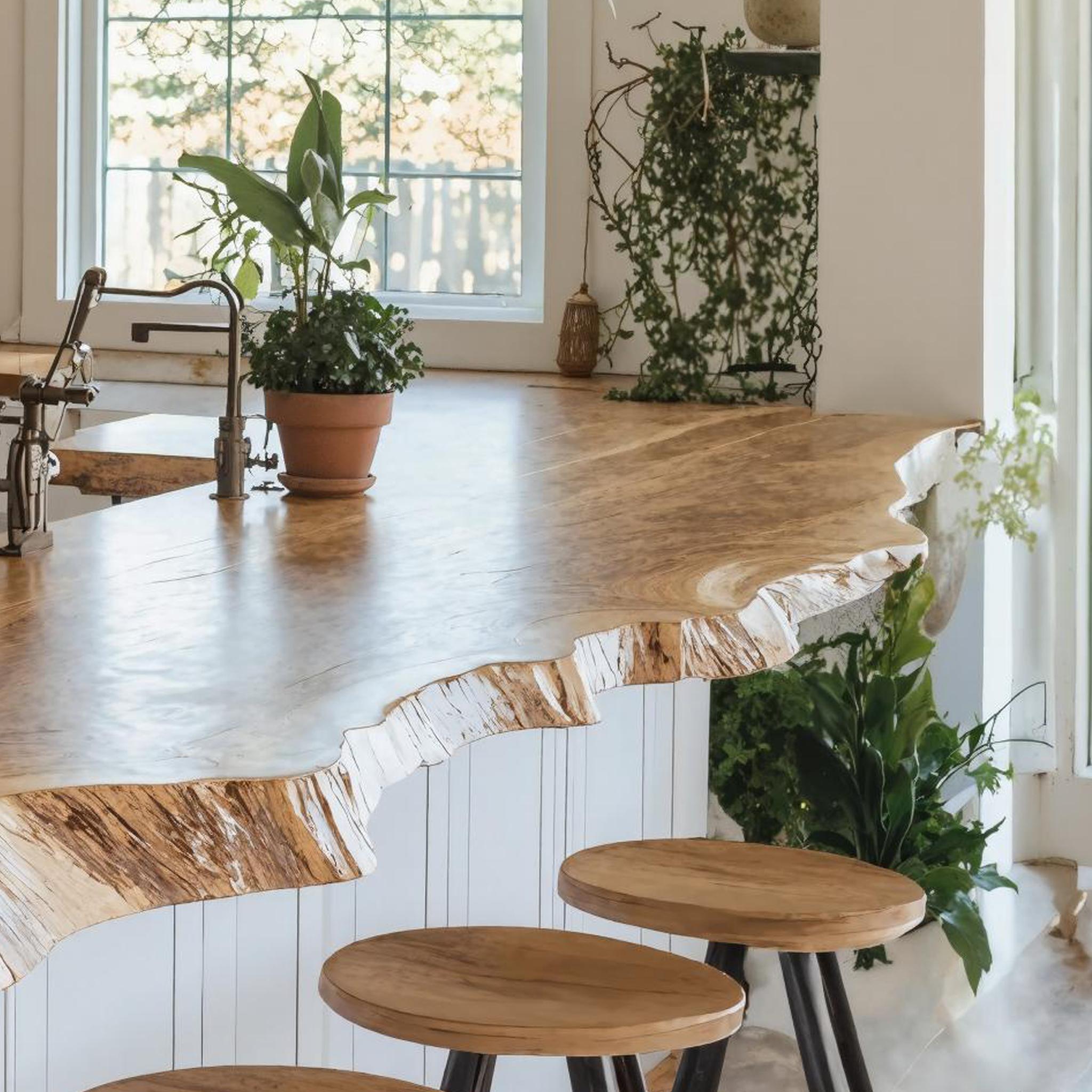 Vintage Solid Wood Kitchen Tabletop For Classic Kitchen Design SILDTKCT004