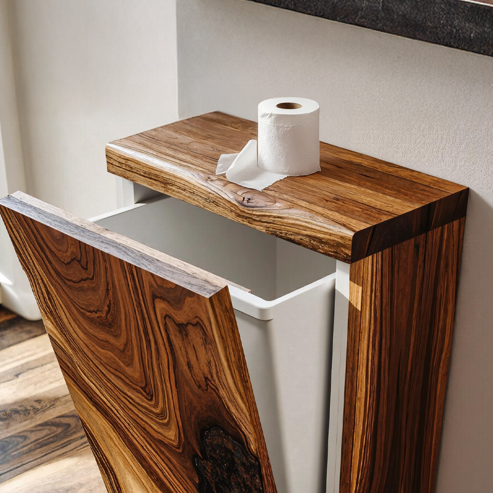 Tilt Out Recycling Bin Furniture Farmhouse Style For Kitchen SILDTTRB008