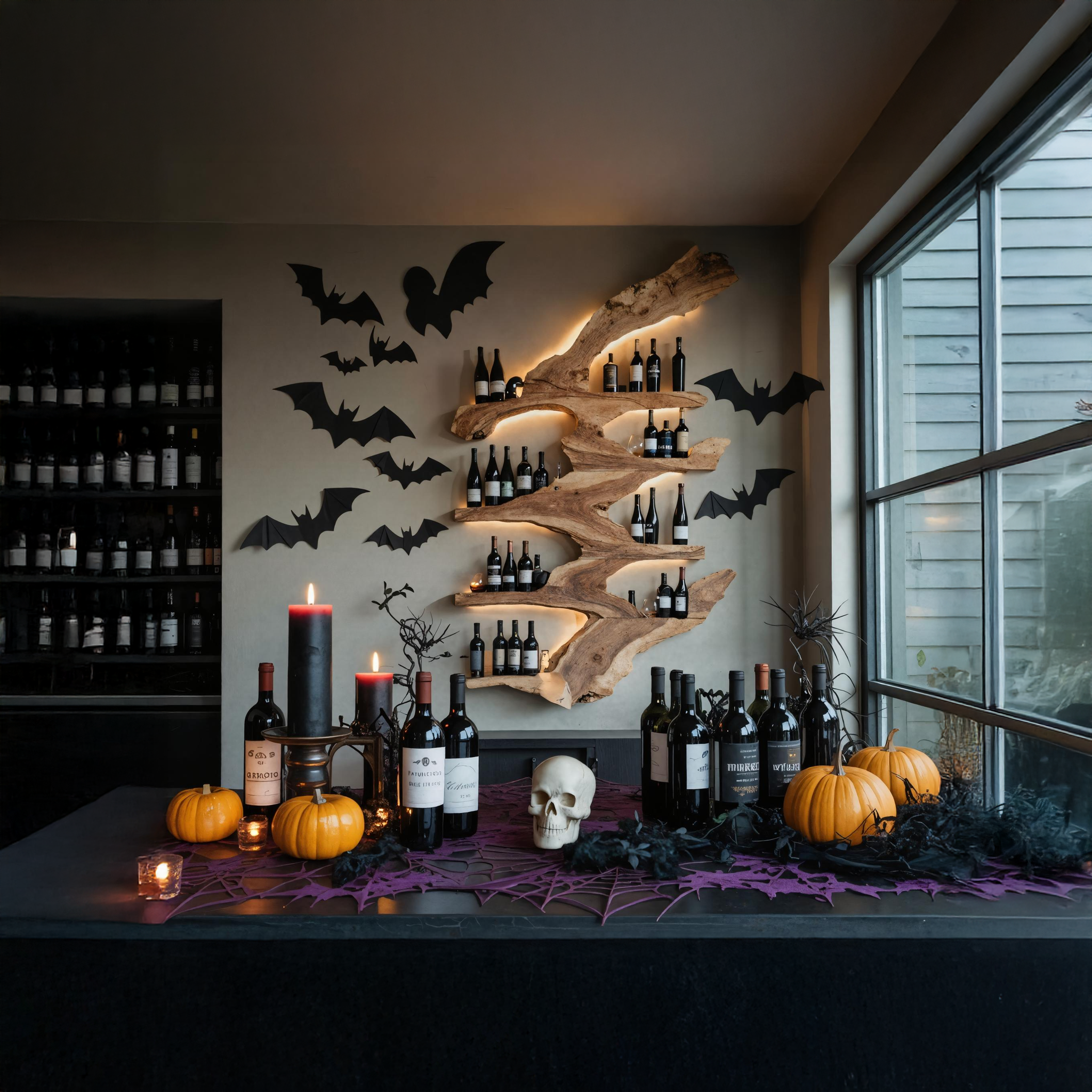 Modern Live Edge Wine Holder For Kitchen Halloween Furniture Ideas SILDTTRHWH003