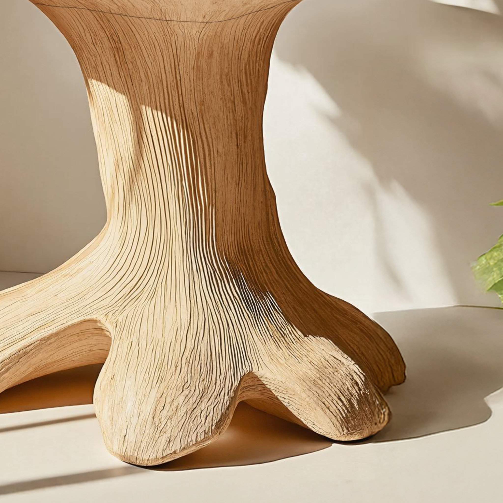 Rustic Wood Mushroom End Table For Living Room Farmhouse Style SILDTEN090