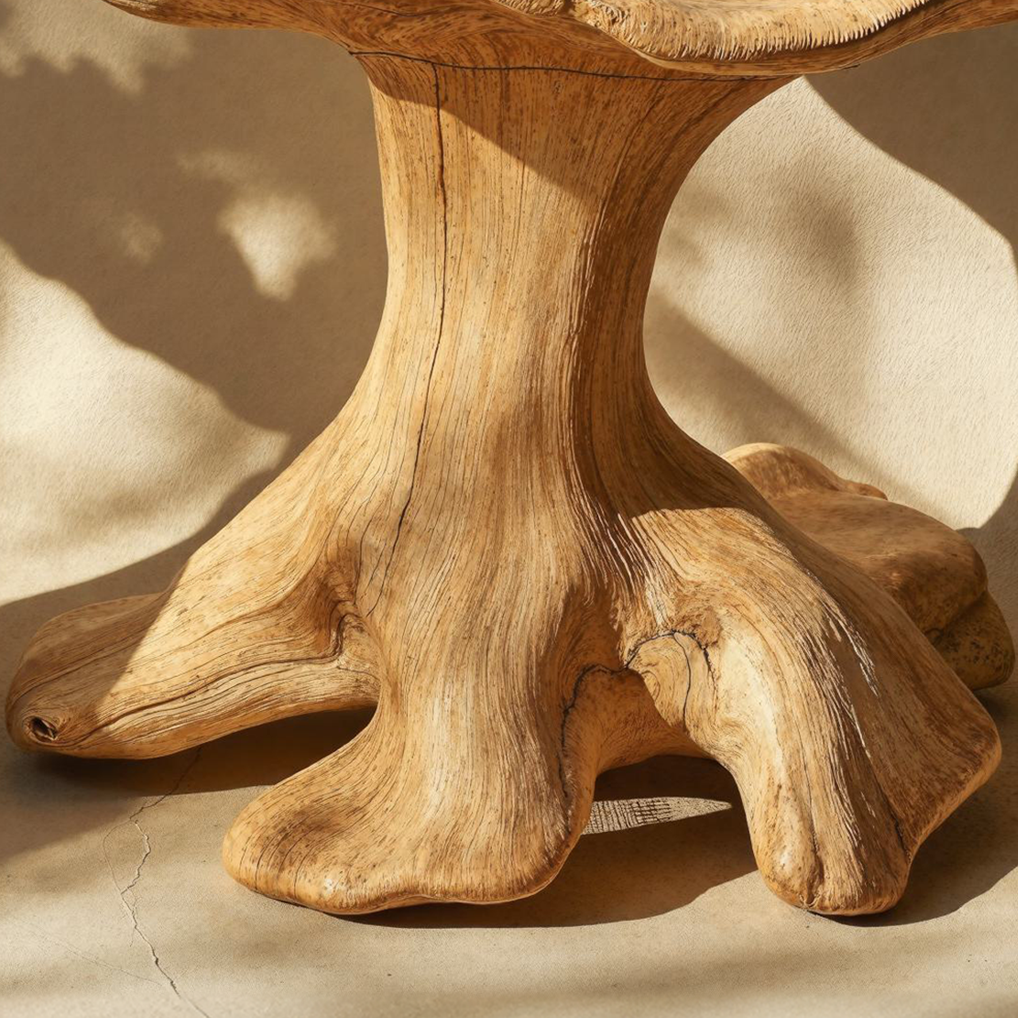 Modern Minimal Wood Mushroom End Table For Lounge Area Simplicity SILDTEN105