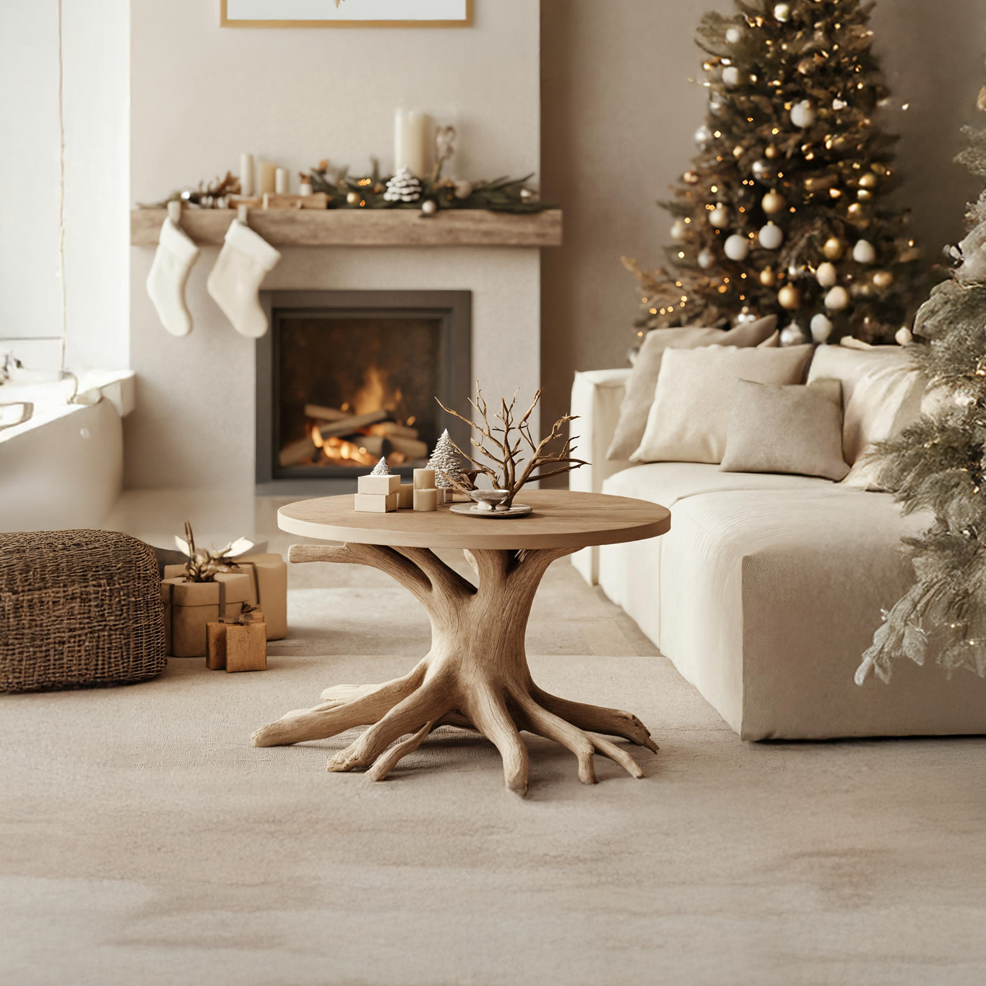 Farmhouse Round End Table For Entryway Design Festive Decor Ideas SILDTTRENC018