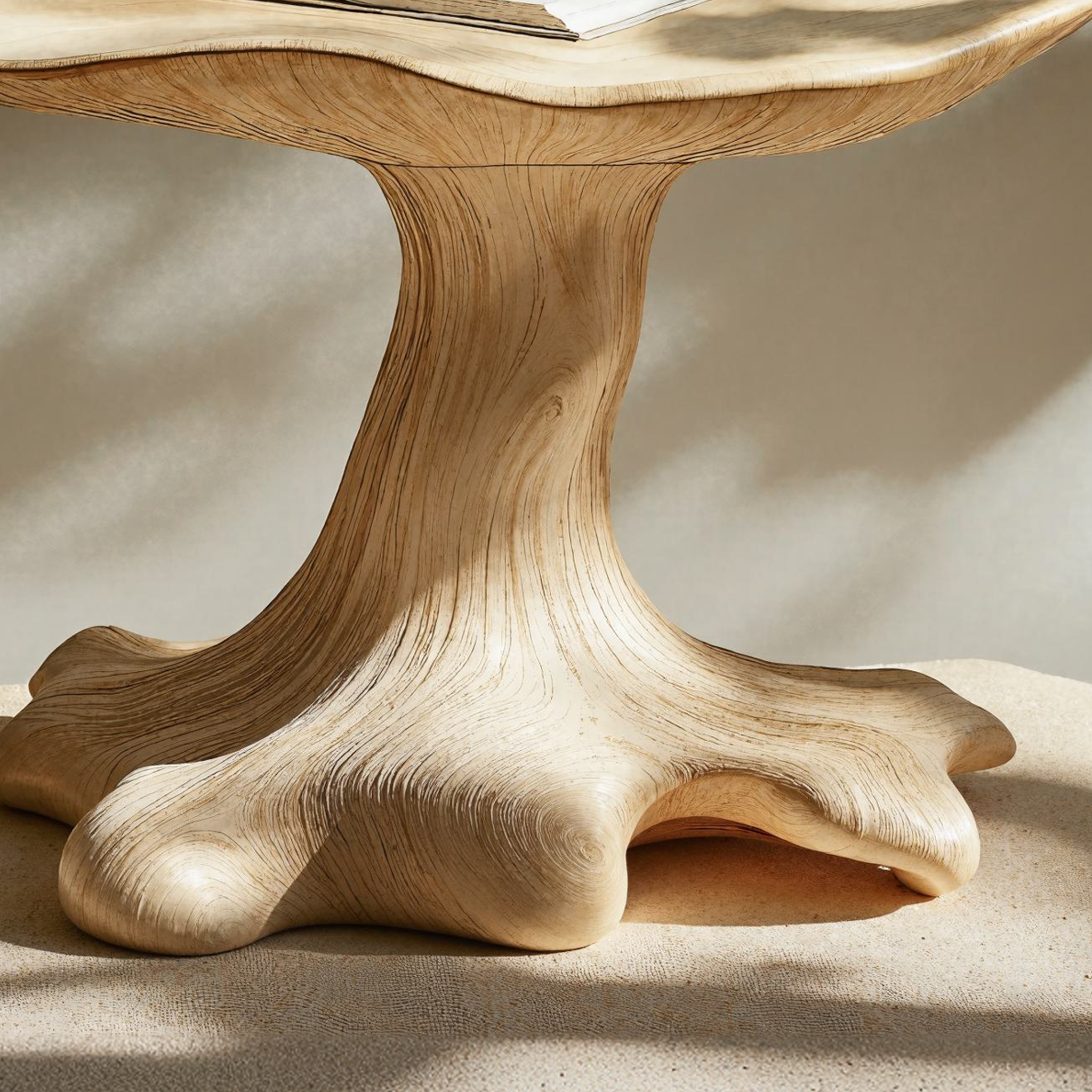Rustic Live Edge Wood Mushroom End Table For Small Living Room Space SILDTEN103