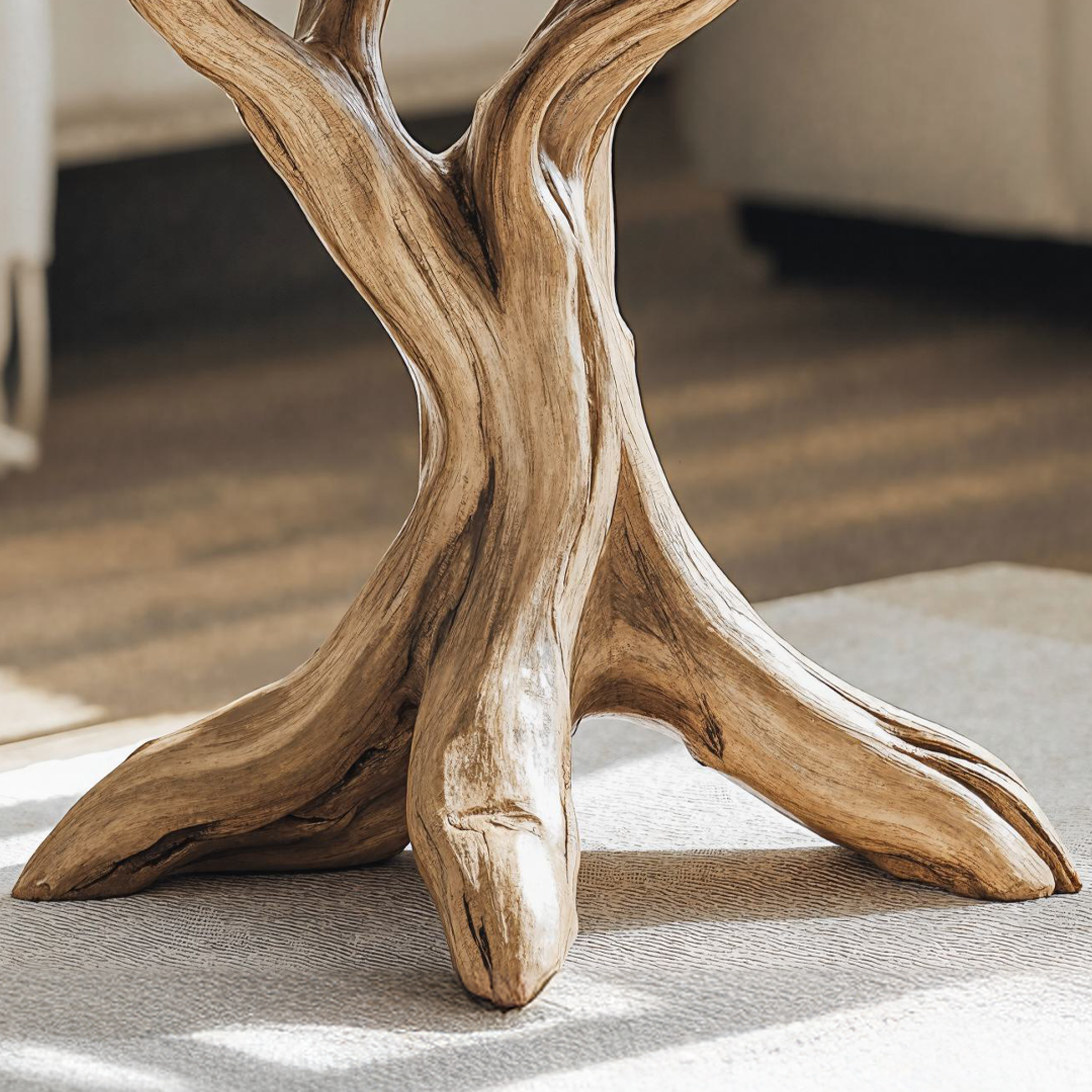 Rustic Wood End Table For Living Room Farmhouse Style SILDTEN093