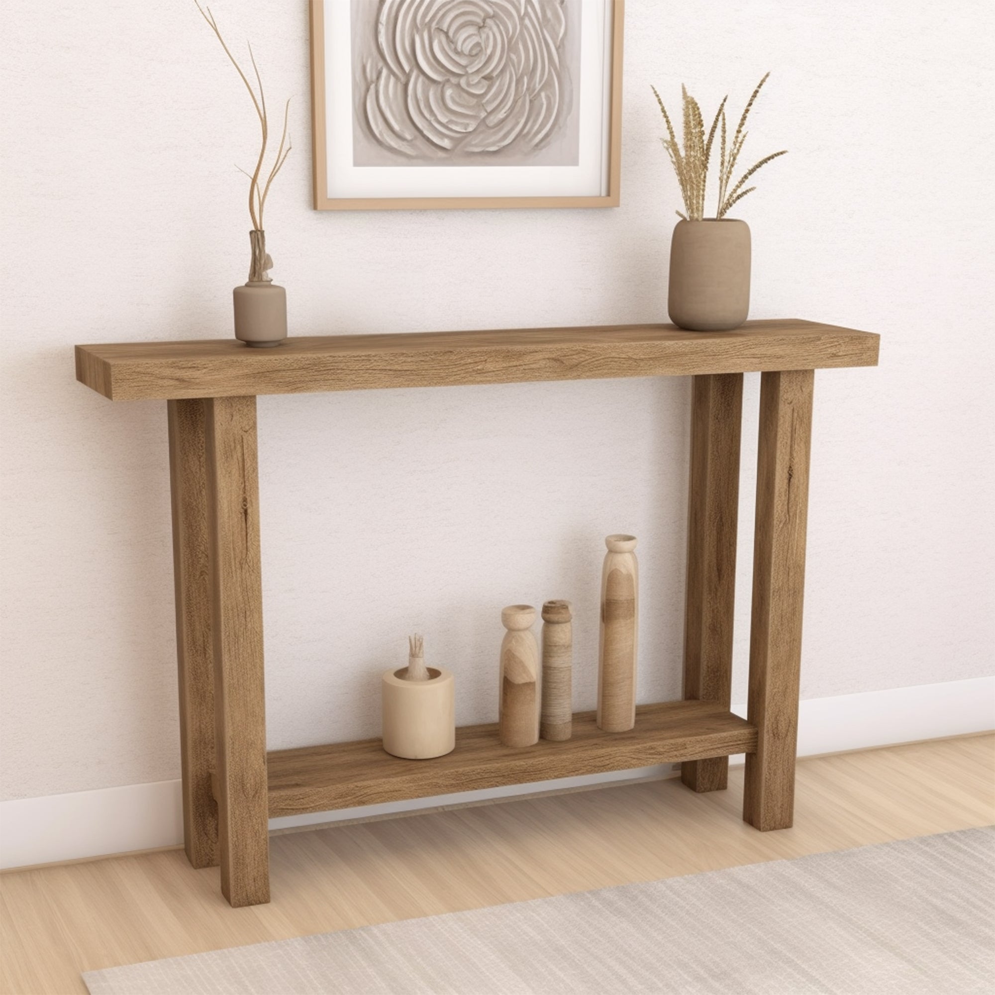 Rustic Farmhouse Console Table For Entryways SILDTCS001
