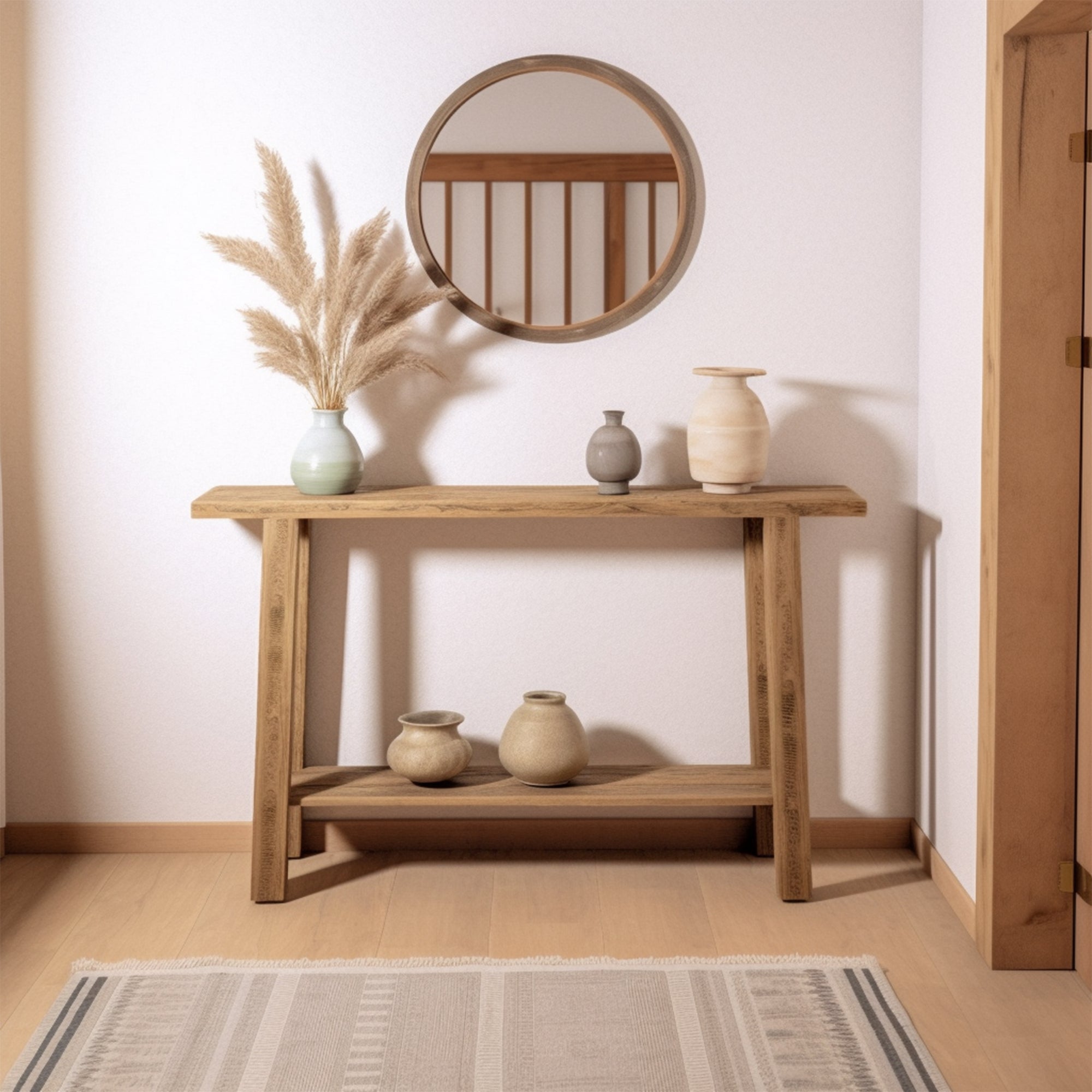 Narrow Floating Console Table For Natural Touch SILDTCS003