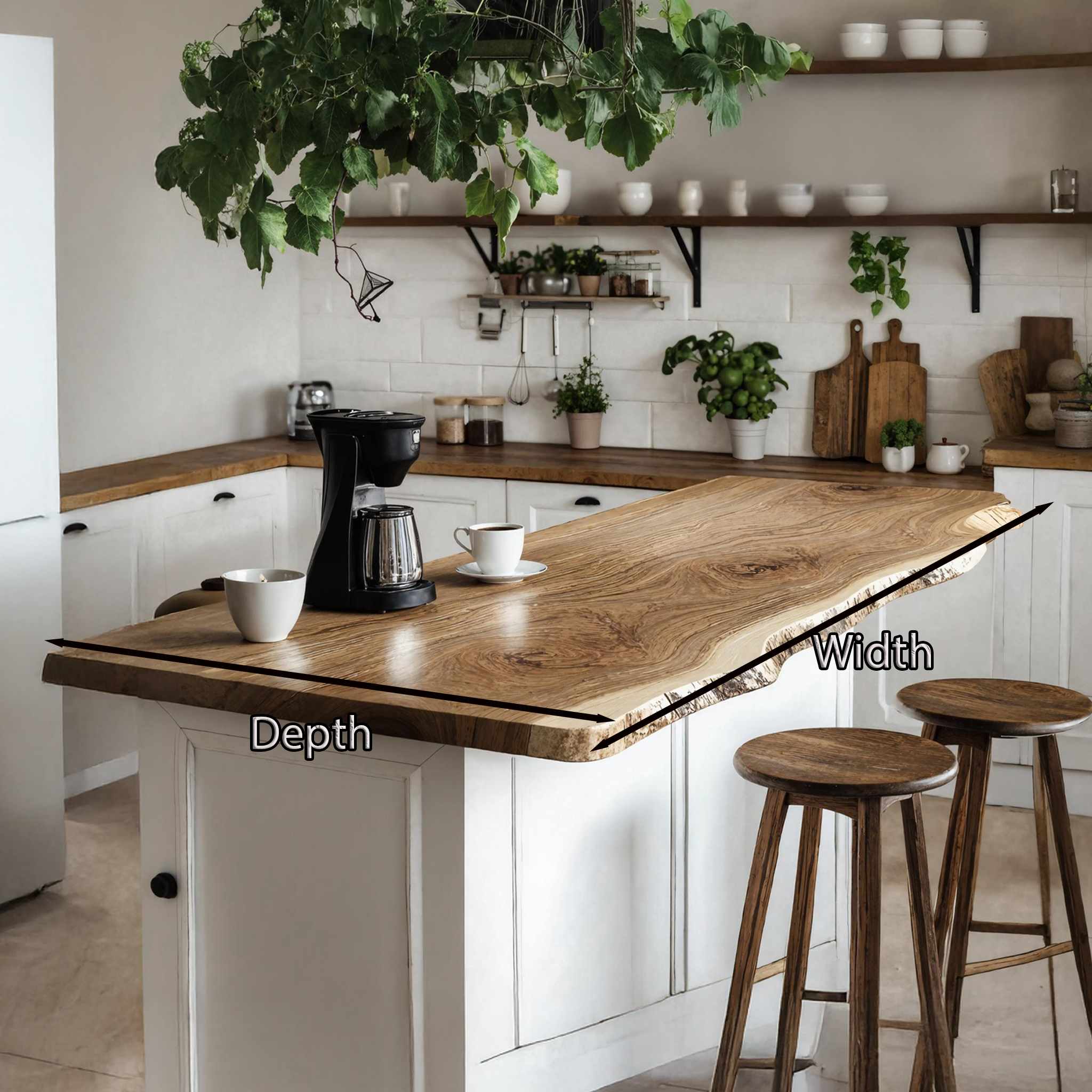 Mid Century Wooden Kitchen Countertop For Timeless Kitchen Upgrade SILDTKCT005