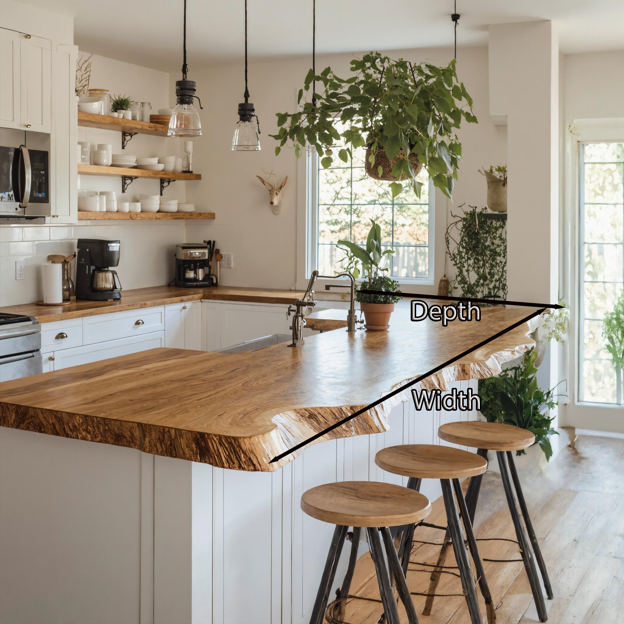 Vintage Solid Wood Kitchen Tabletop For Classic Kitchen Design SILDTKCT004