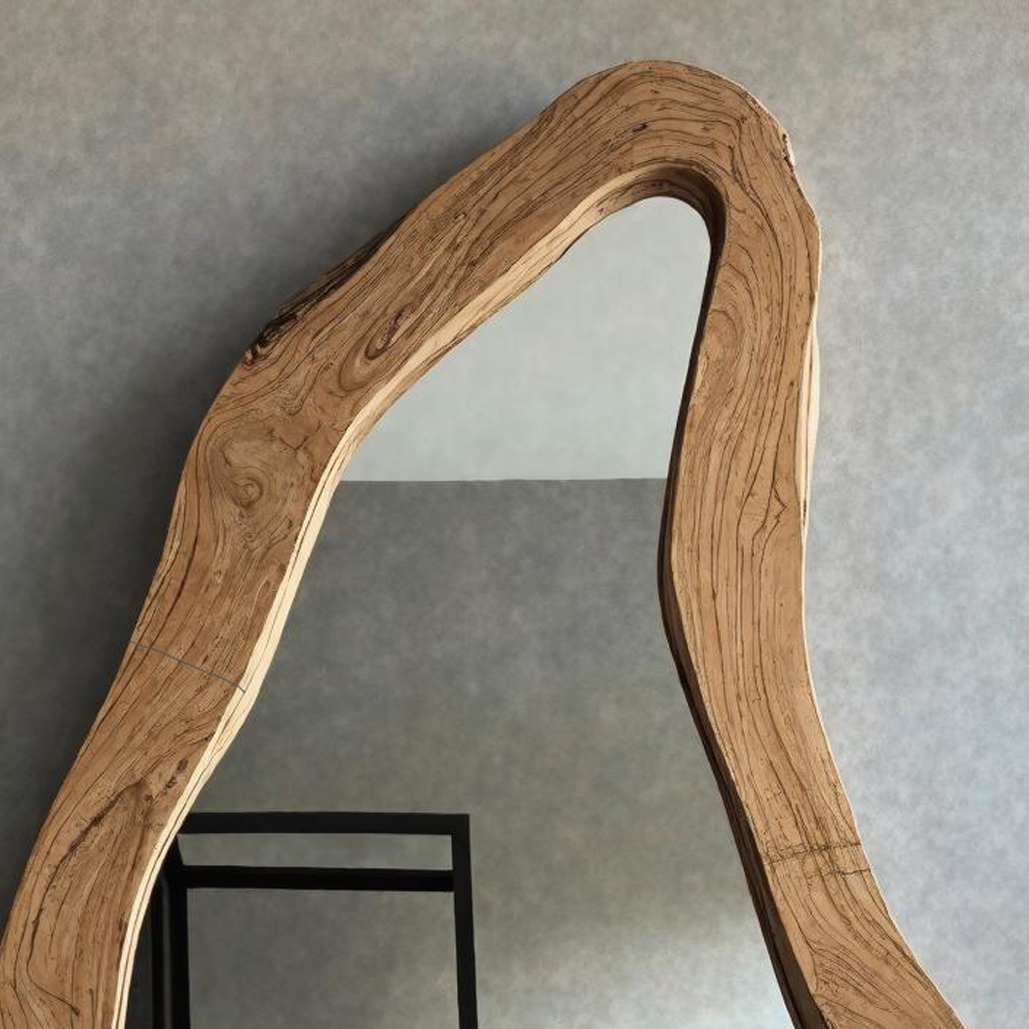 Farmhouse Wooden Mirror Frame For Living Room Wall Decor SILDTMI072