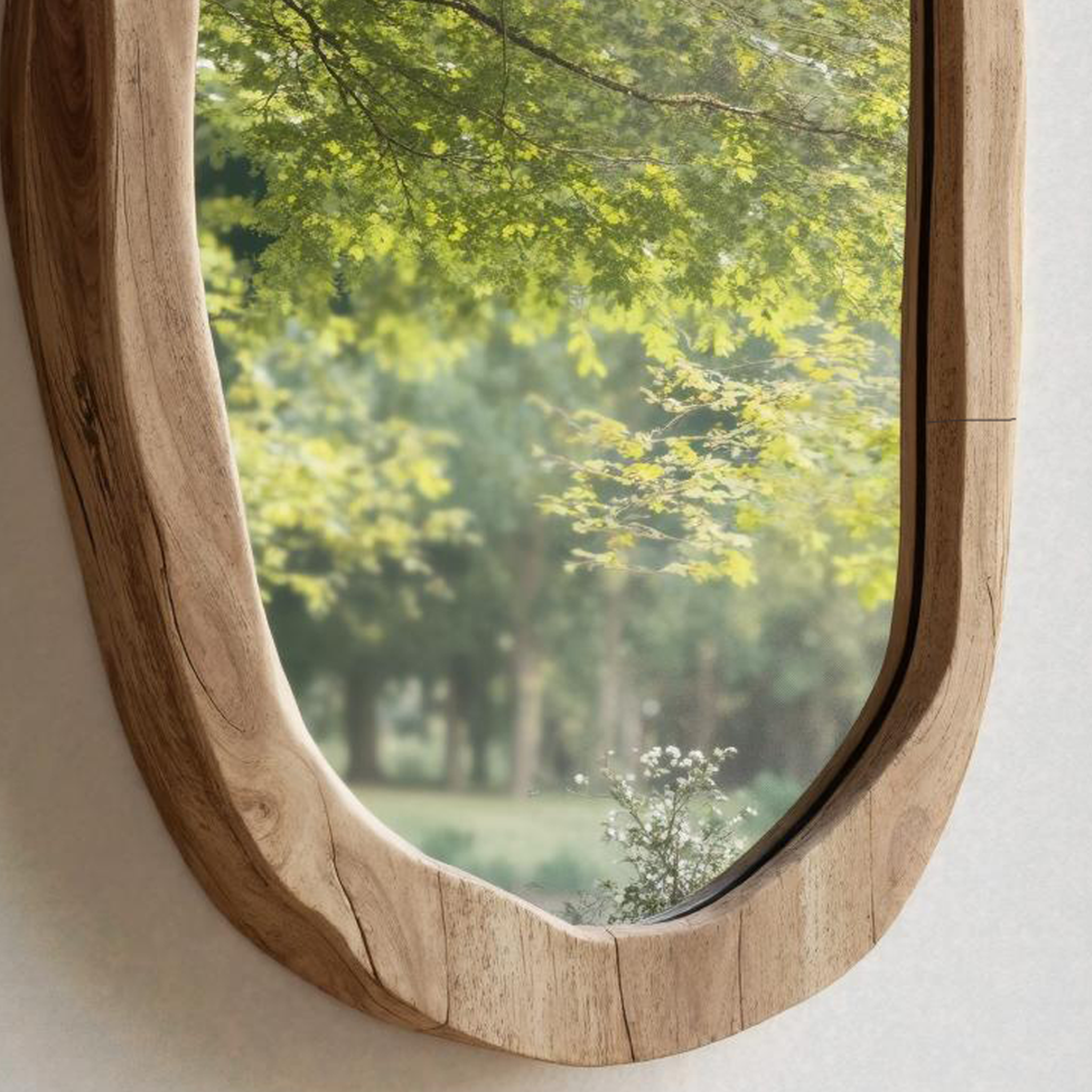 Farmhouse Wooden Mirror For Living Room Wall Decor SILDTMI080