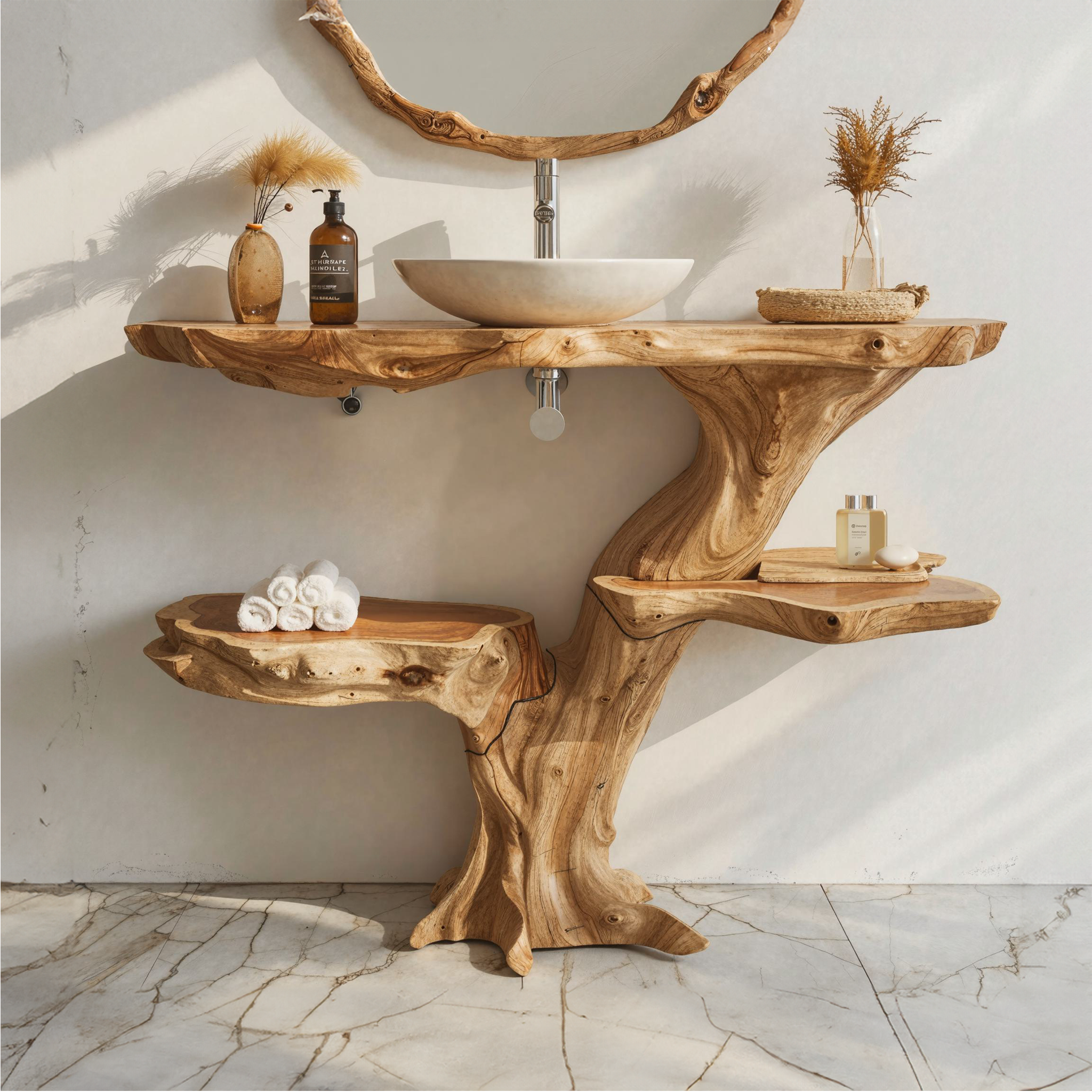 Handcrafted Bathroom Vanity Bathroom SILDTBRV052