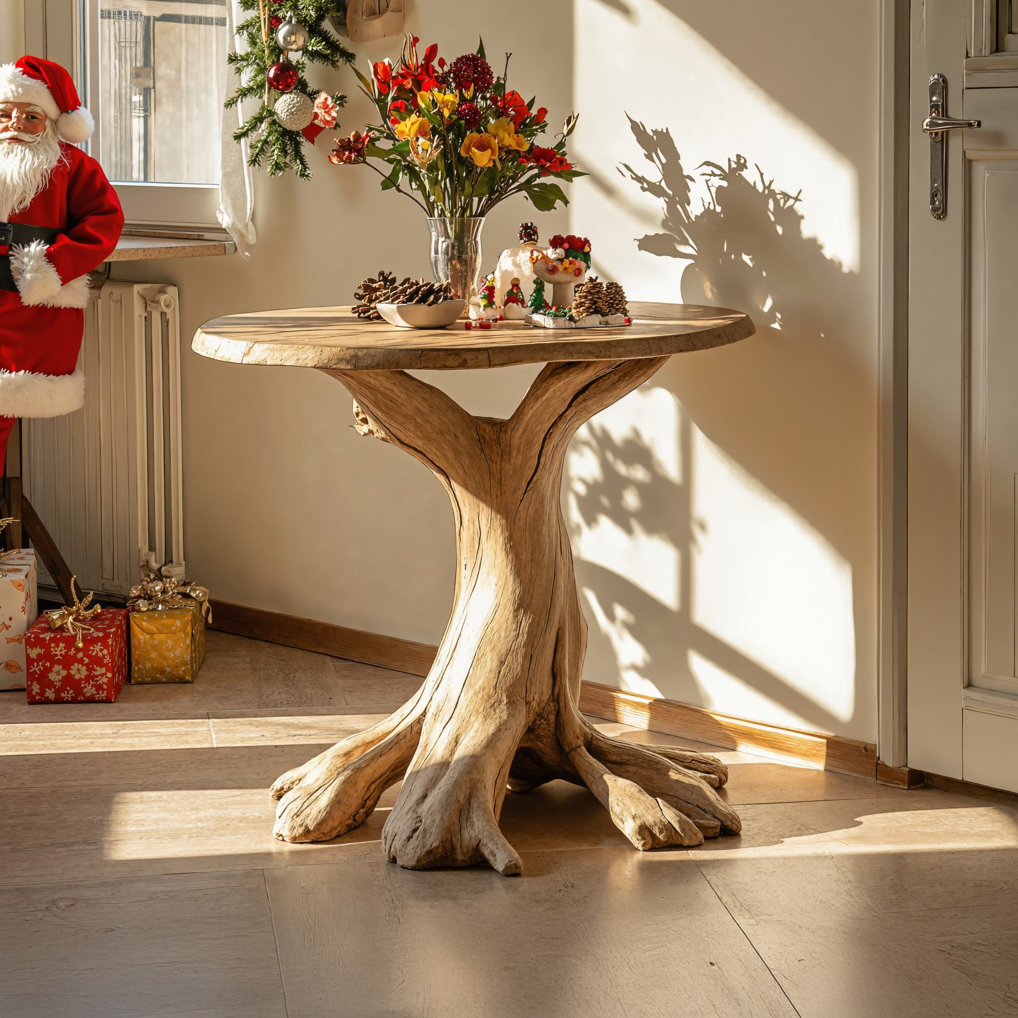 Rustic Wood Live Edge End Table Christmas End Table SILDTENC034
