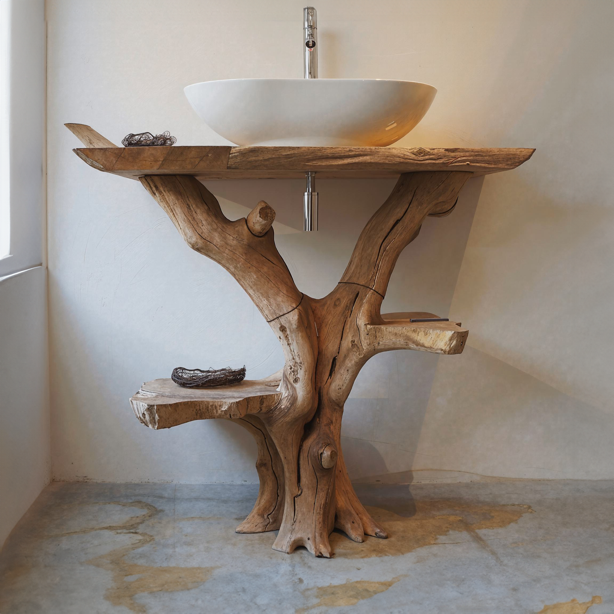 Handcrafted Bathroom Vanity Vessel Sink SILDTBRV053